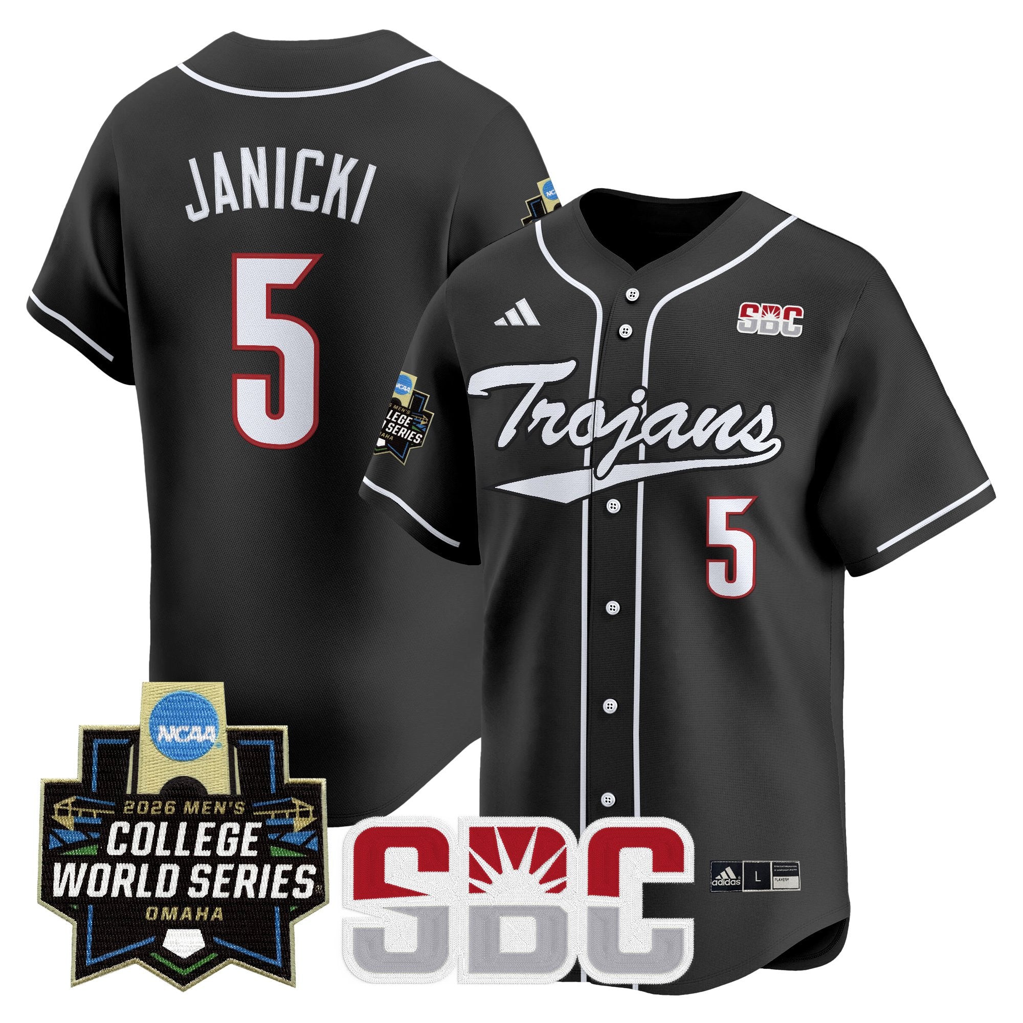 Men's Troy Trojans 2026 World Series Vapor Premier Limited Jersey - All Stitched