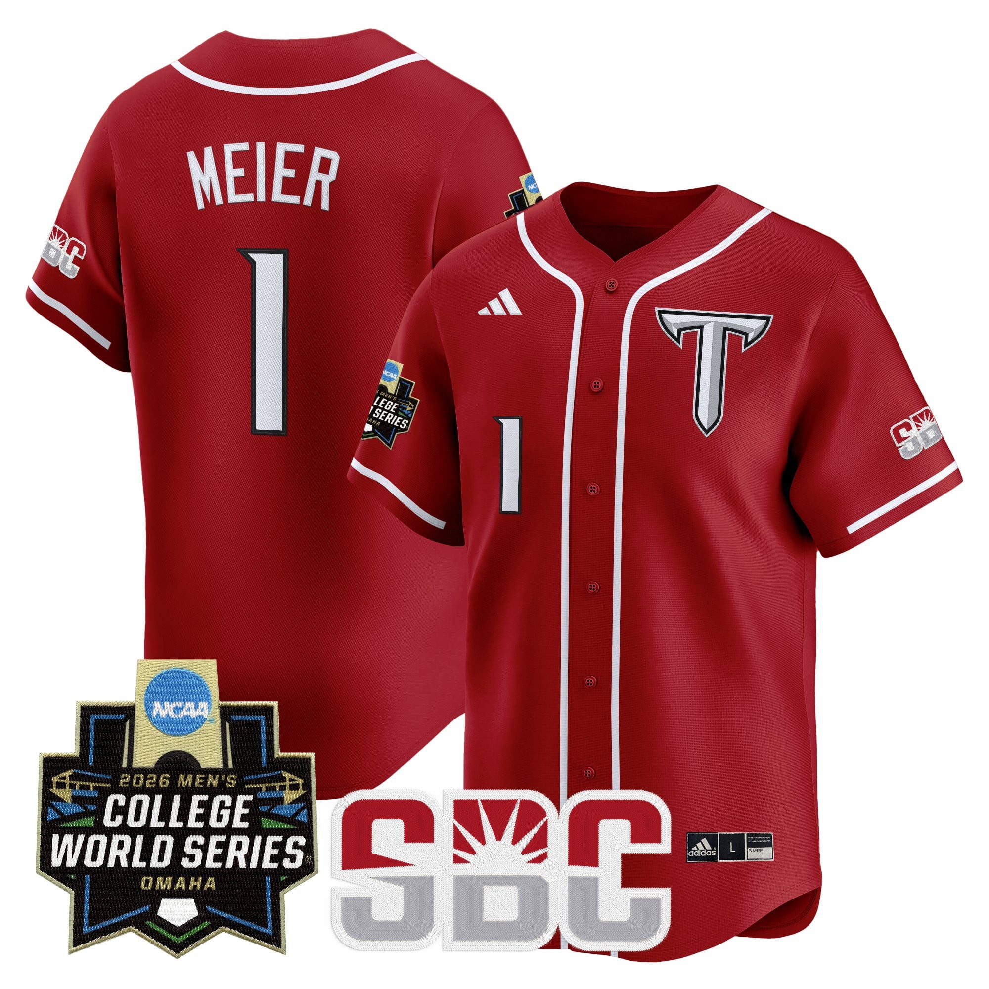 Men's Troy Trojans 2026 World Series Vapor Premier Limited Jersey - All Stitched