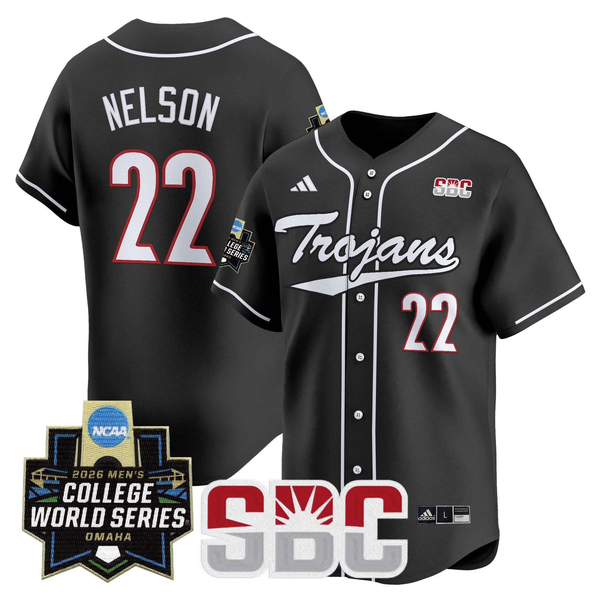 Men's Troy Trojans 2026 World Series Vapor Premier Limited Jersey - All Stitched