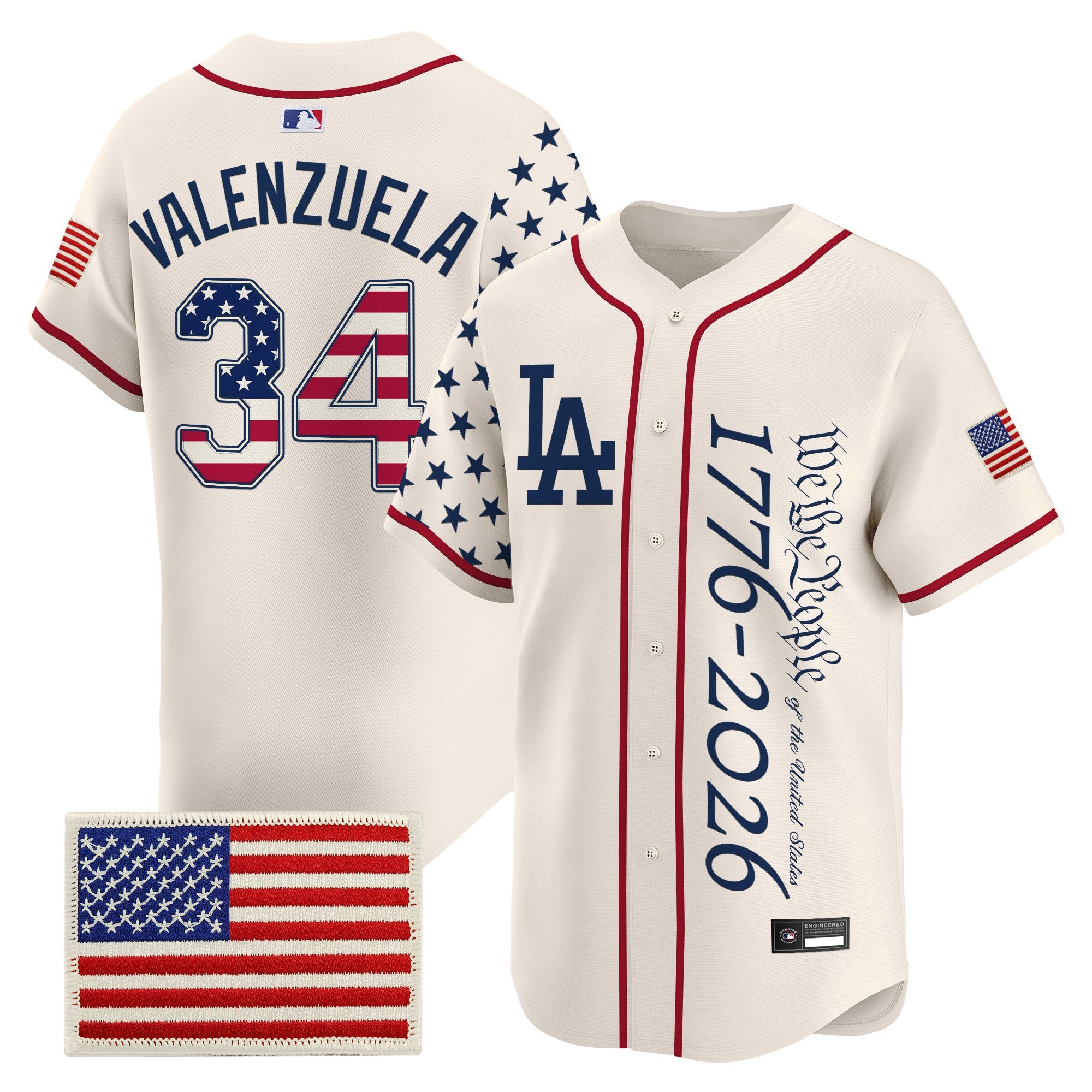 Men's Los Angeles Dodgers "America 250 Edition" Vapor Premier Limited Jersey V2 - Stitched