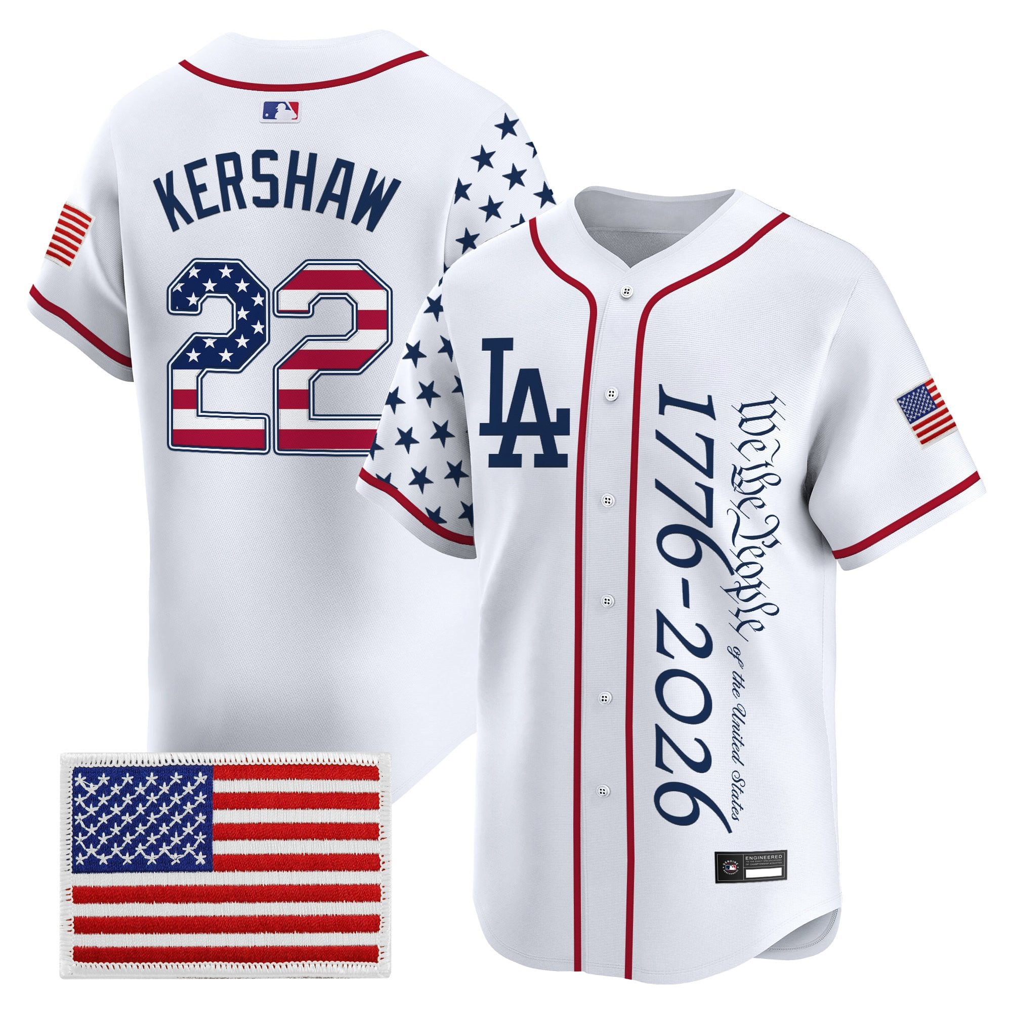 Men's Los Angeles Dodgers "America 250 Edition" Vapor Premier Limited Jersey V2 - Stitched
