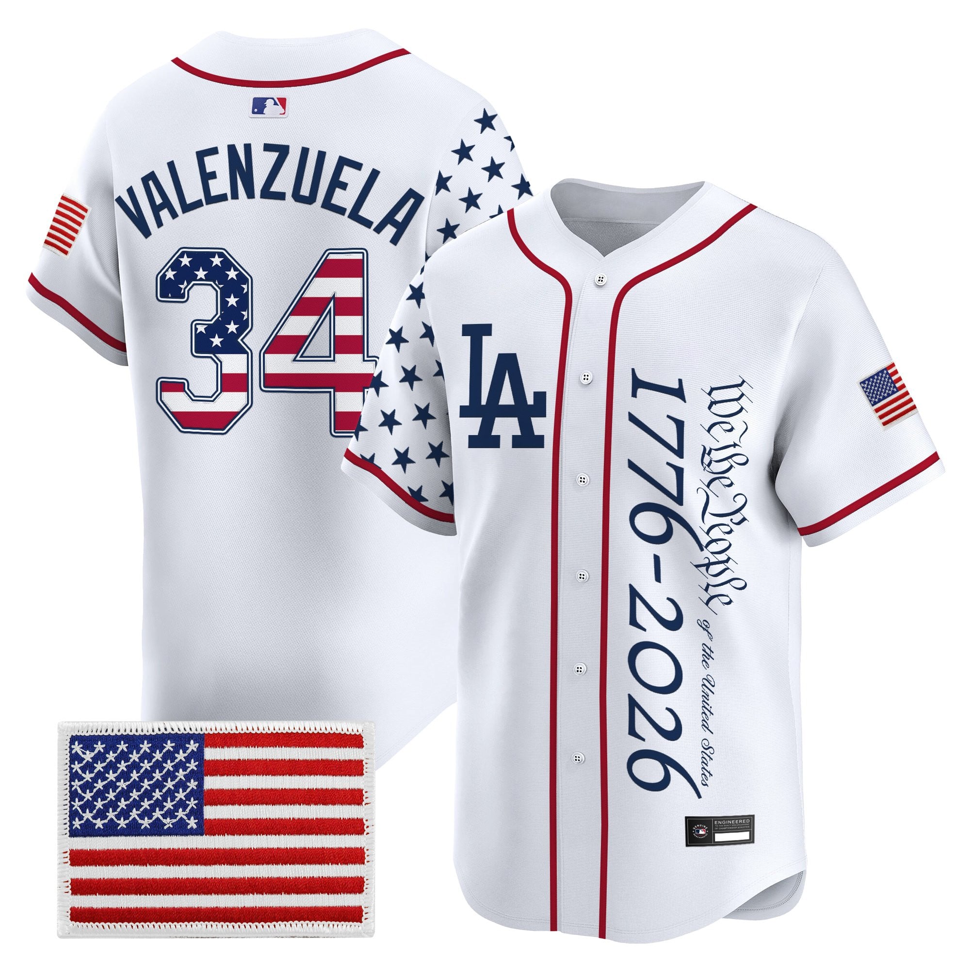 Men's Los Angeles Dodgers "America 250 Edition" Vapor Premier Limited Jersey V2 - Stitched