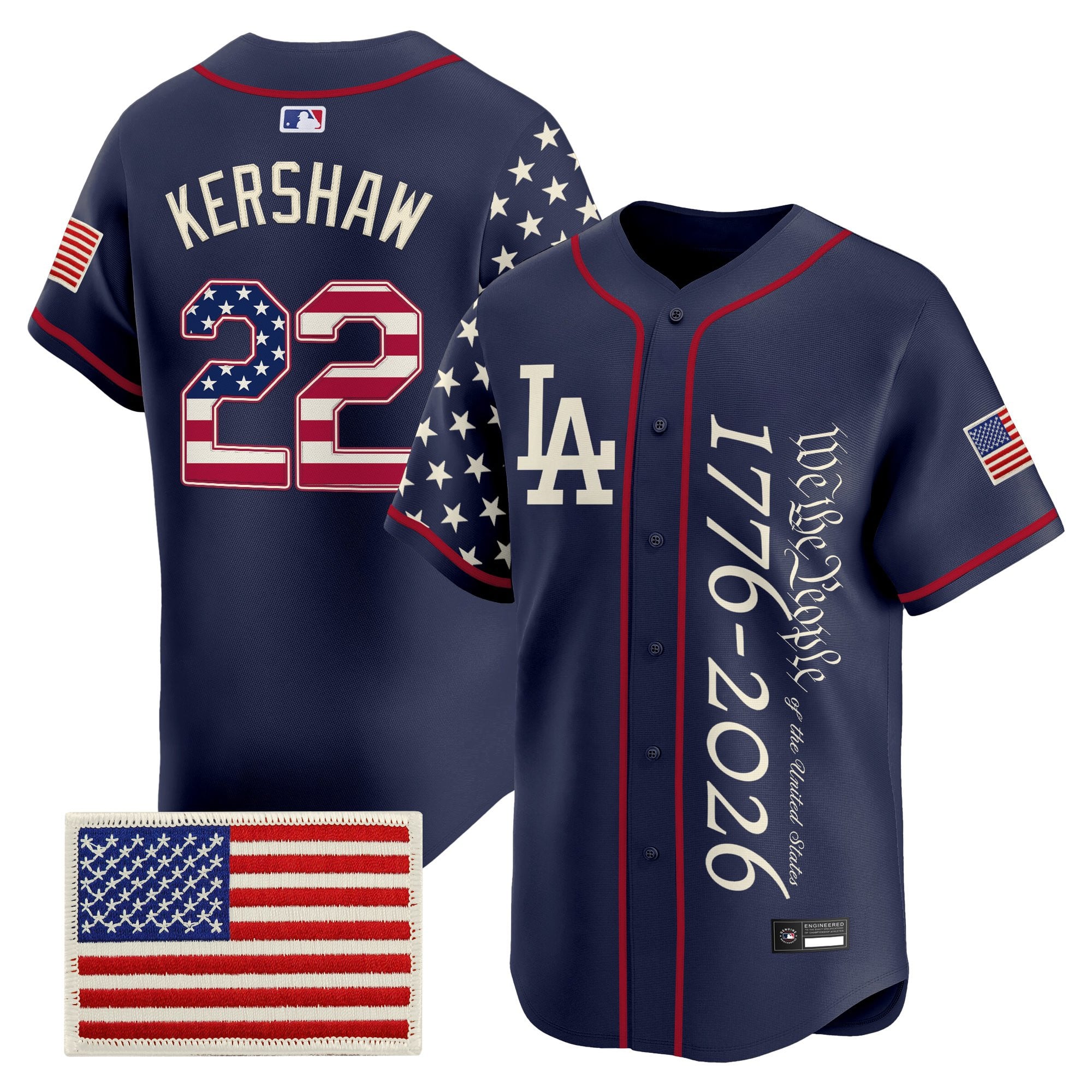 Men's Los Angeles Dodgers "America 250 Edition" Vapor Premier Limited Jersey V2 - Stitched