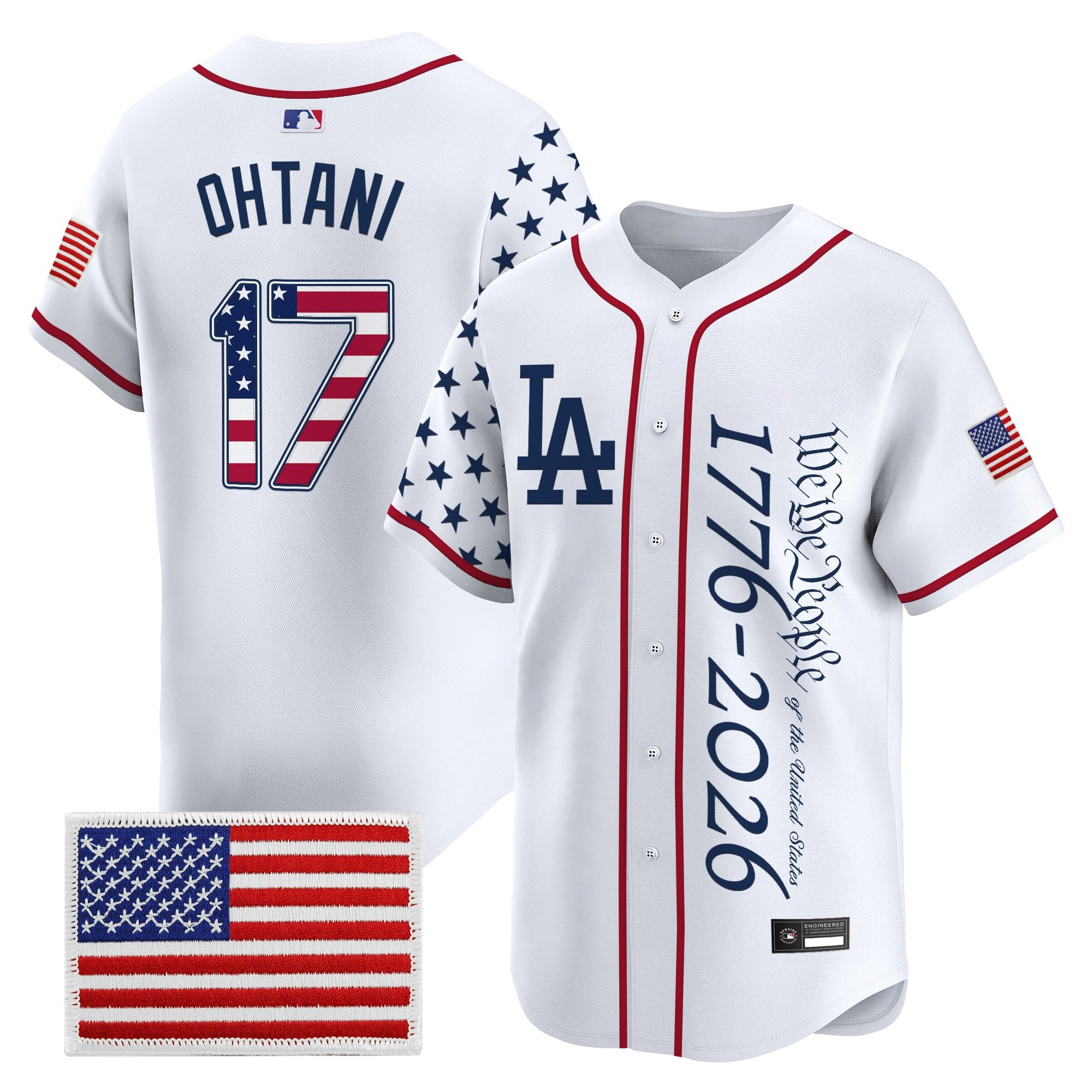 Men's Los Angeles Dodgers "America 250 Edition" Vapor Premier Limited Jersey V2 - Stitched