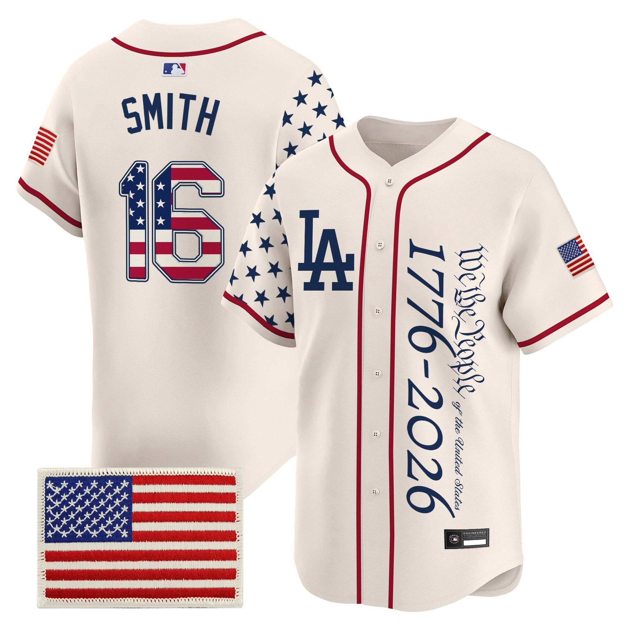 Men's Los Angeles Dodgers "America 250 Edition" Vapor Premier Limited Jersey V2 - Stitched