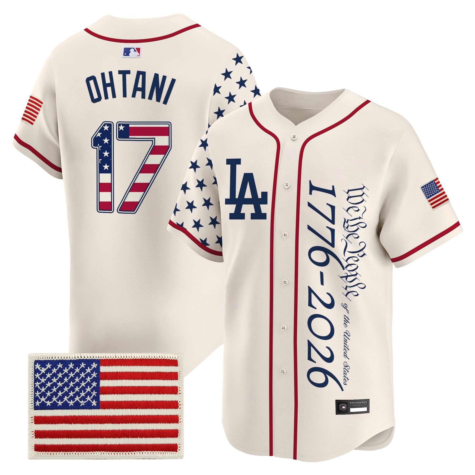 Men's Los Angeles Dodgers "America 250 Edition" Vapor Premier Limited Jersey V2 - Stitched