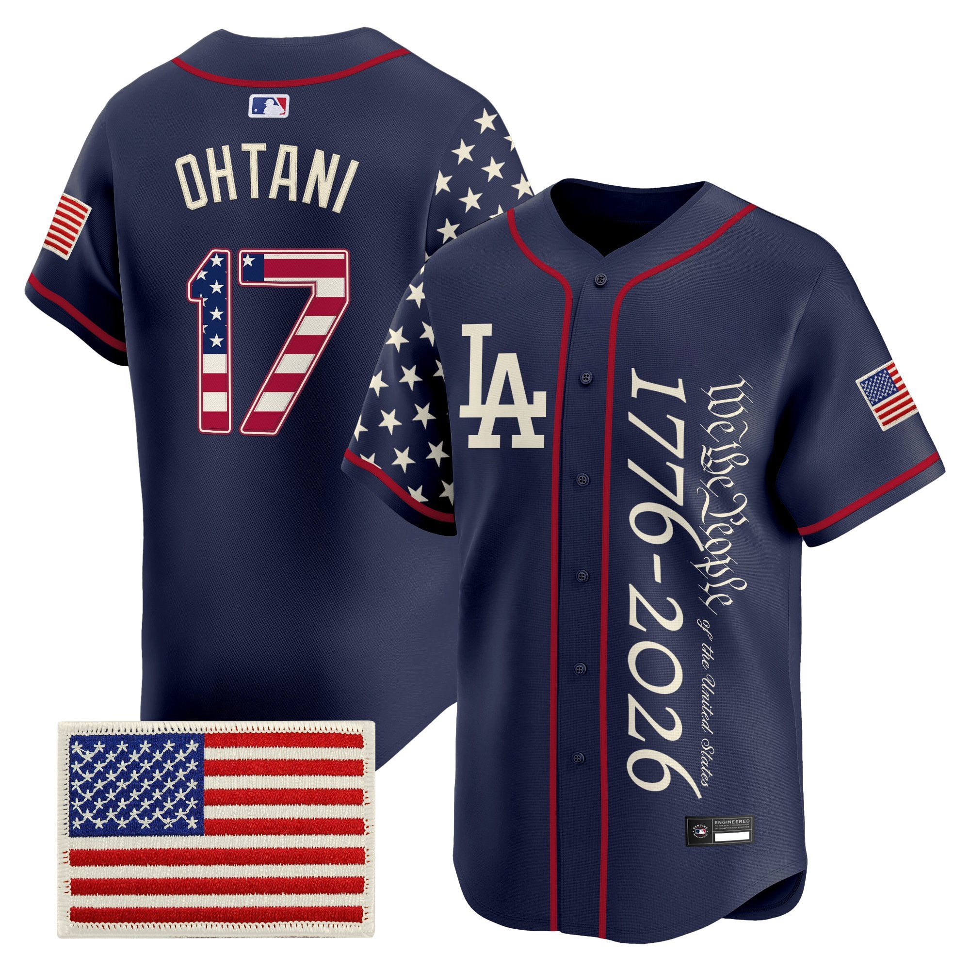 Men's Los Angeles Dodgers "America 250 Edition" Vapor Premier Limited Jersey V2 - Stitched