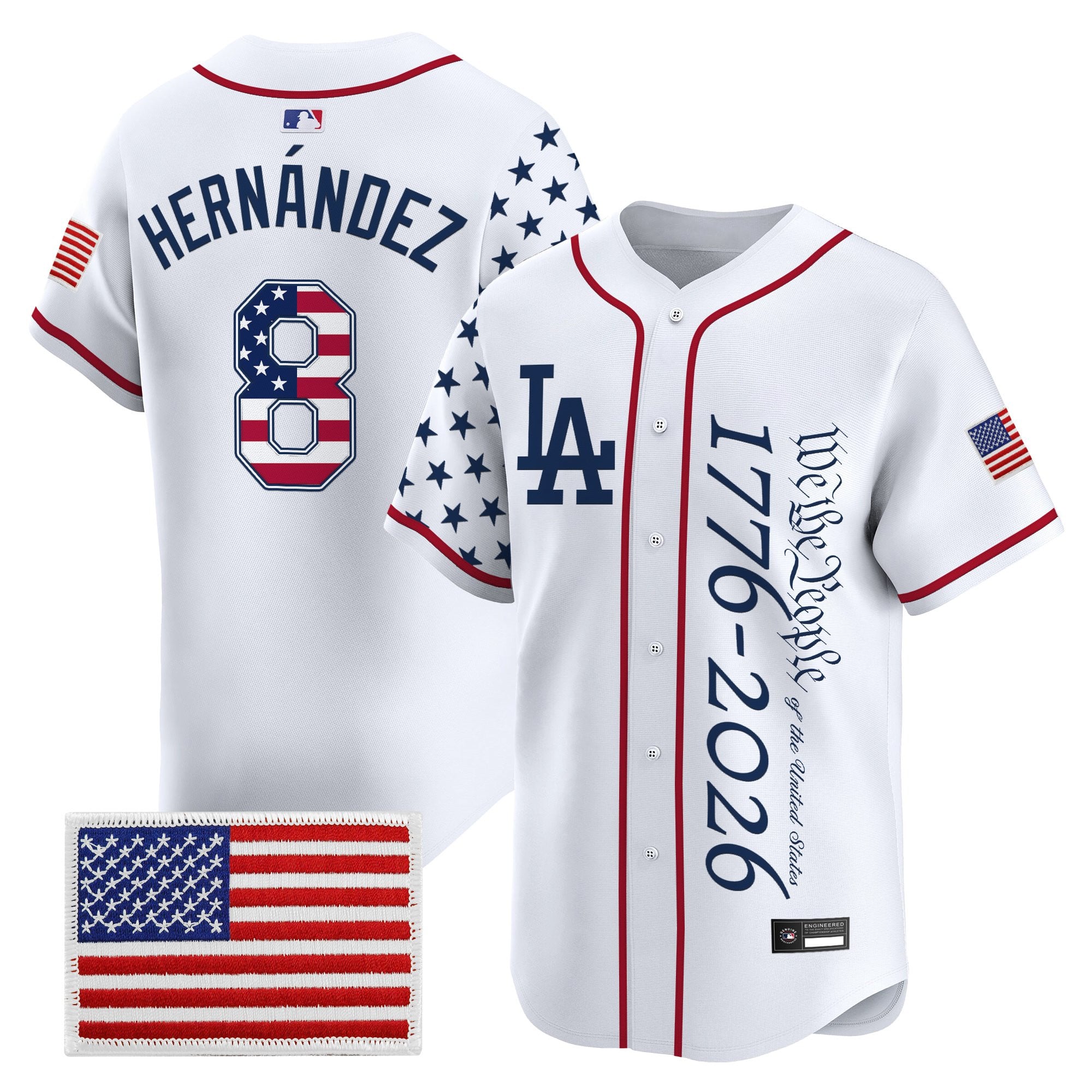 Men's Los Angeles Dodgers "America 250 Edition" Vapor Premier Limited Jersey V2 - Stitched