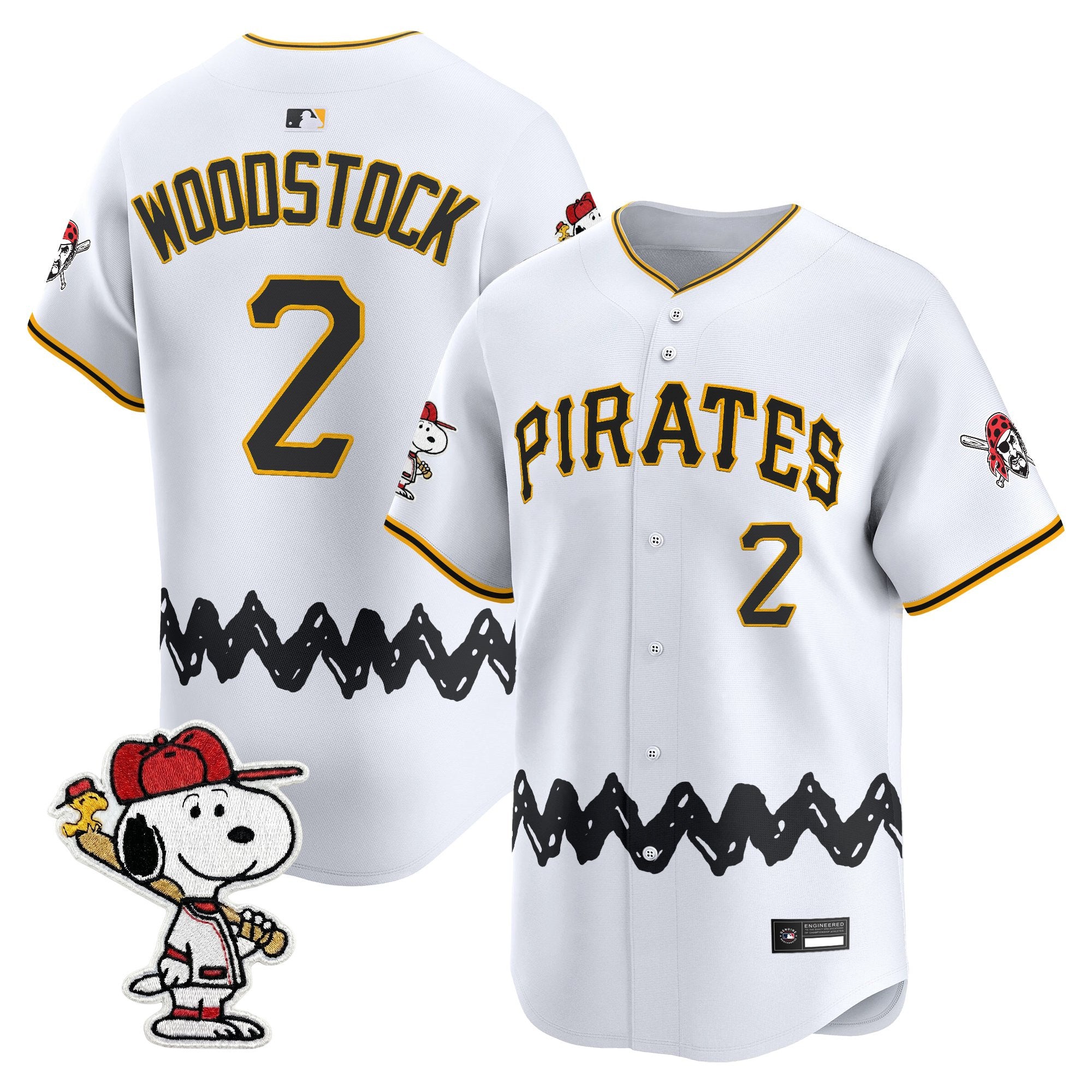 Men's Pittsburgh Pirates x Peanuts Vapor Premier Limited Jersey - Stitched