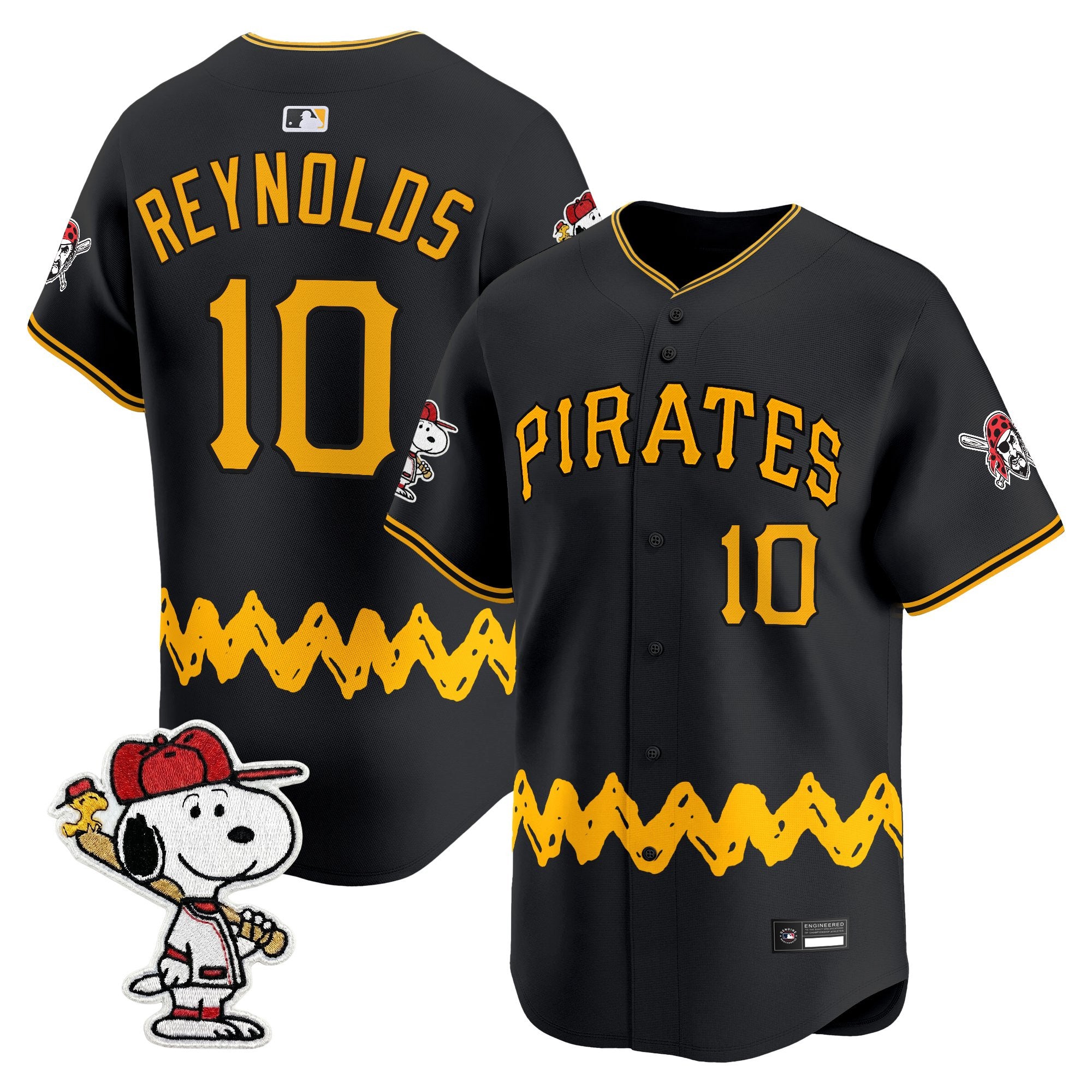 Men's Pittsburgh Pirates x Peanuts Vapor Premier Limited Jersey - Stitched