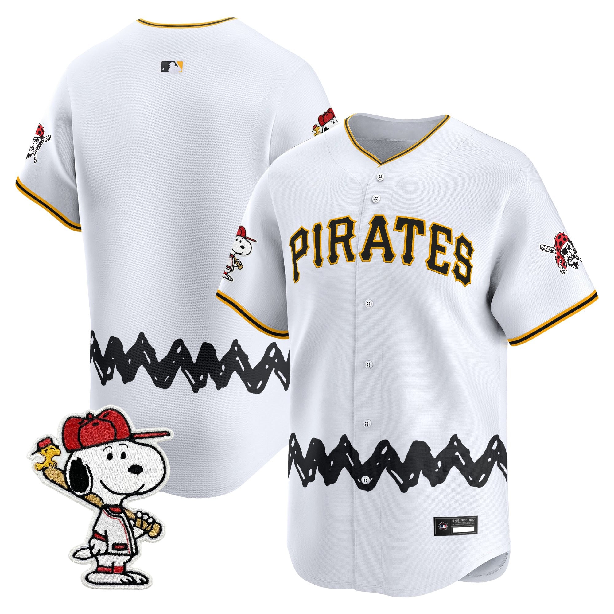 Men's Pittsburgh Pirates x Peanuts Vapor Premier Limited Jersey - Stitched