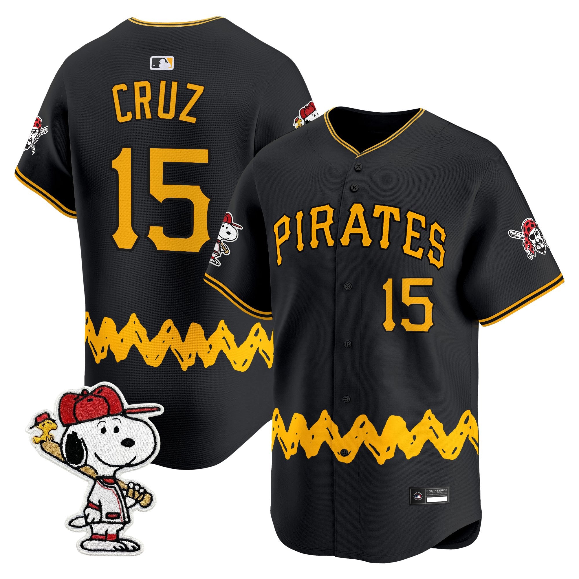 Men's Pittsburgh Pirates x Peanuts Vapor Premier Limited Jersey - Stitched