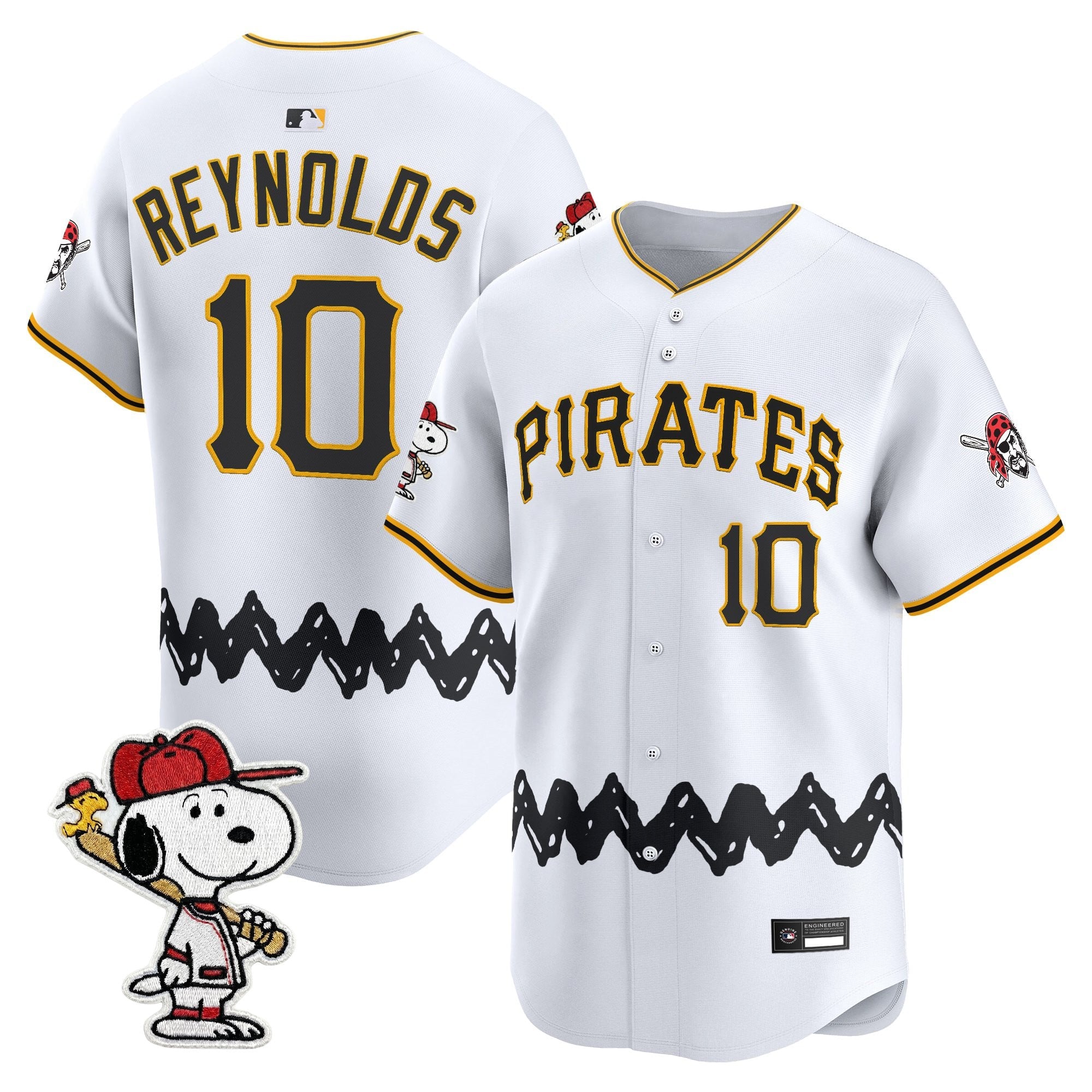 Men's Pittsburgh Pirates x Peanuts Vapor Premier Limited Jersey - Stitched