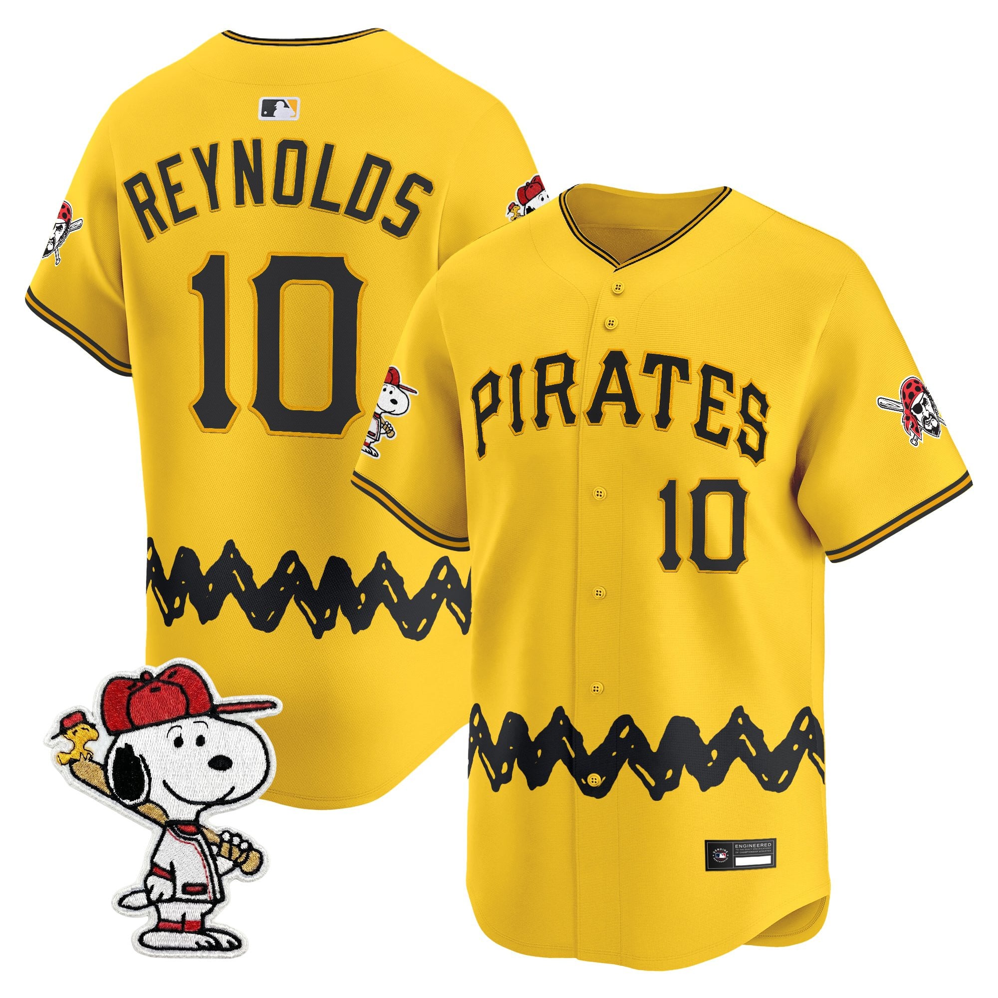 Men's Pittsburgh Pirates x Peanuts Vapor Premier Limited Jersey - Stitched