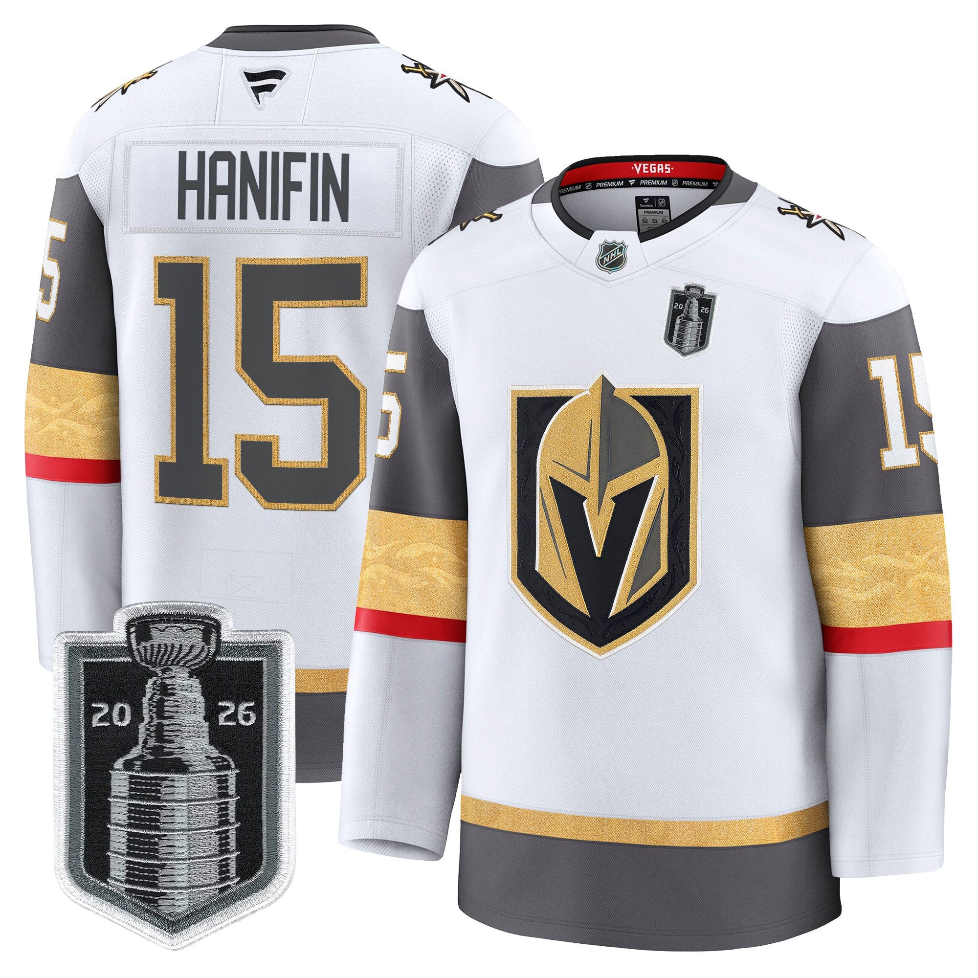 Men's Vegas Golden Knights 2026 Stanley Cup Patch Premium Jersey - All Stitched