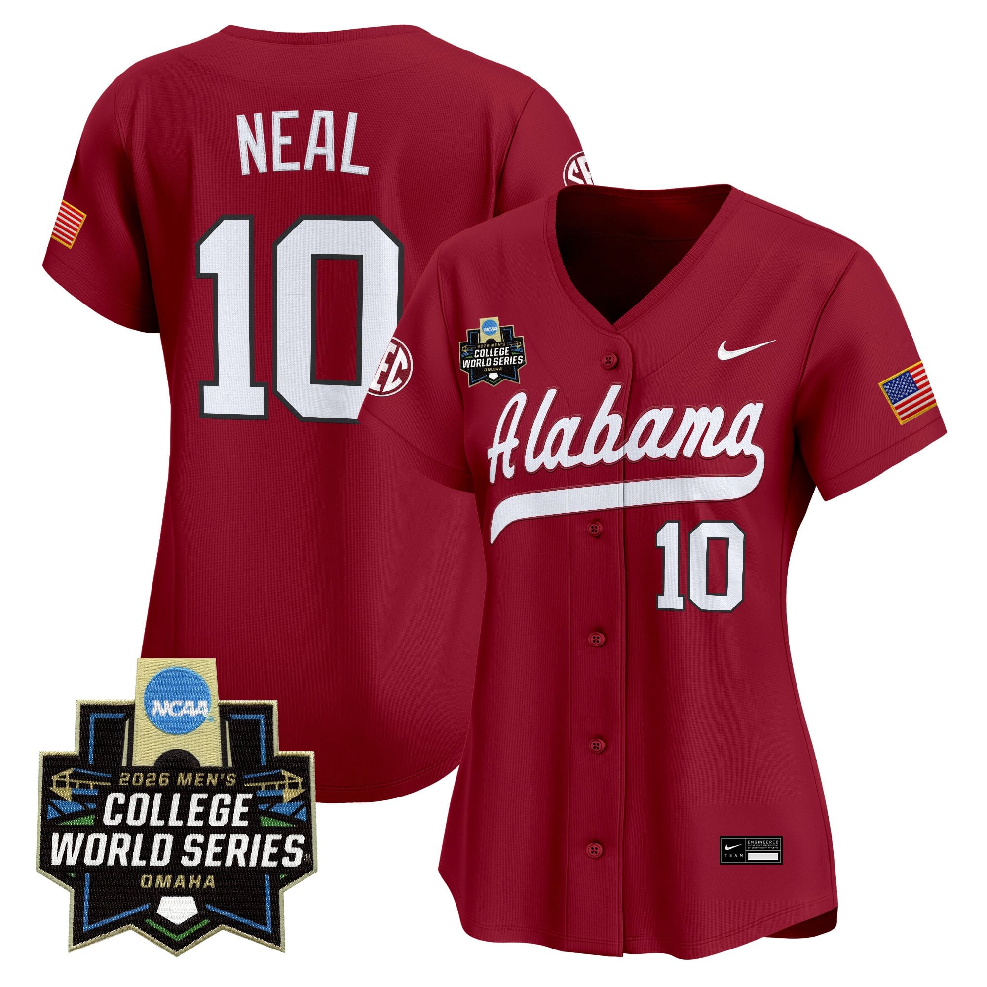 Women's Alabama Crimson Tide 2026 World Series Vapor Premier Limited Jersey - All Stitched