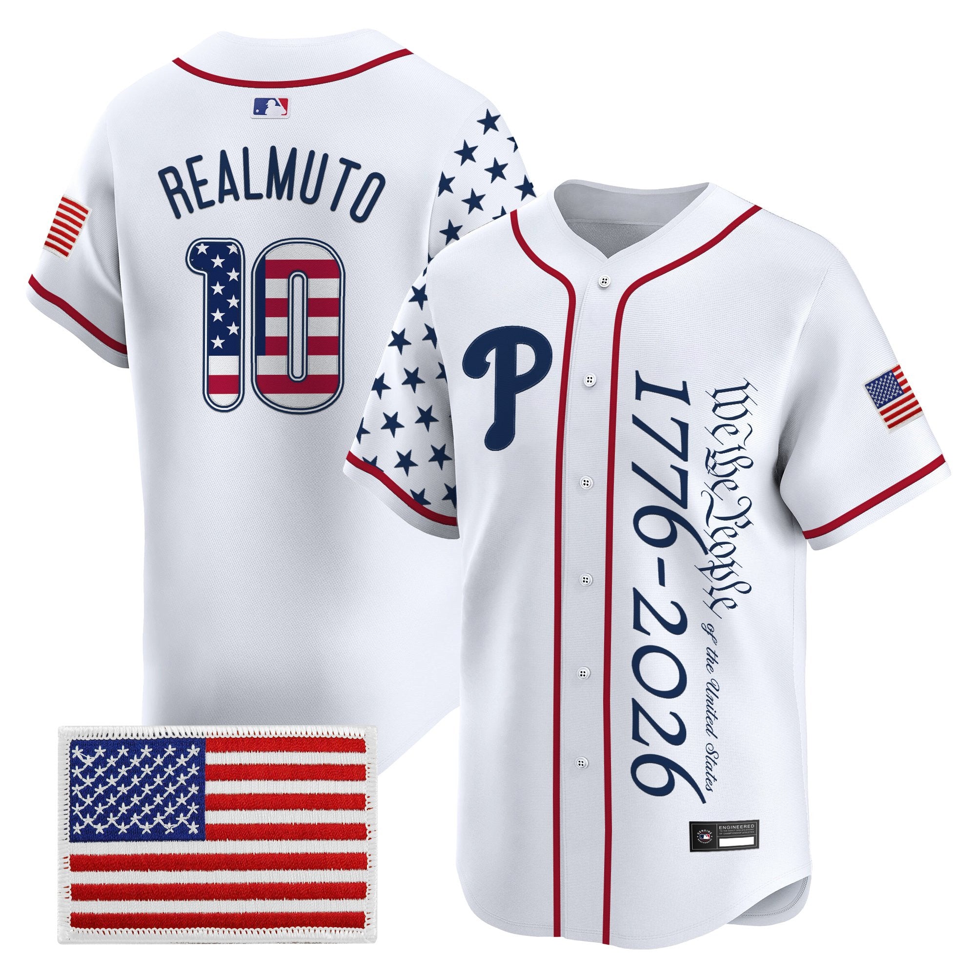 Men's Philadelphia Phillies "America 250 Edition" Vapor Premier Limited Jersey V2 - Stitched