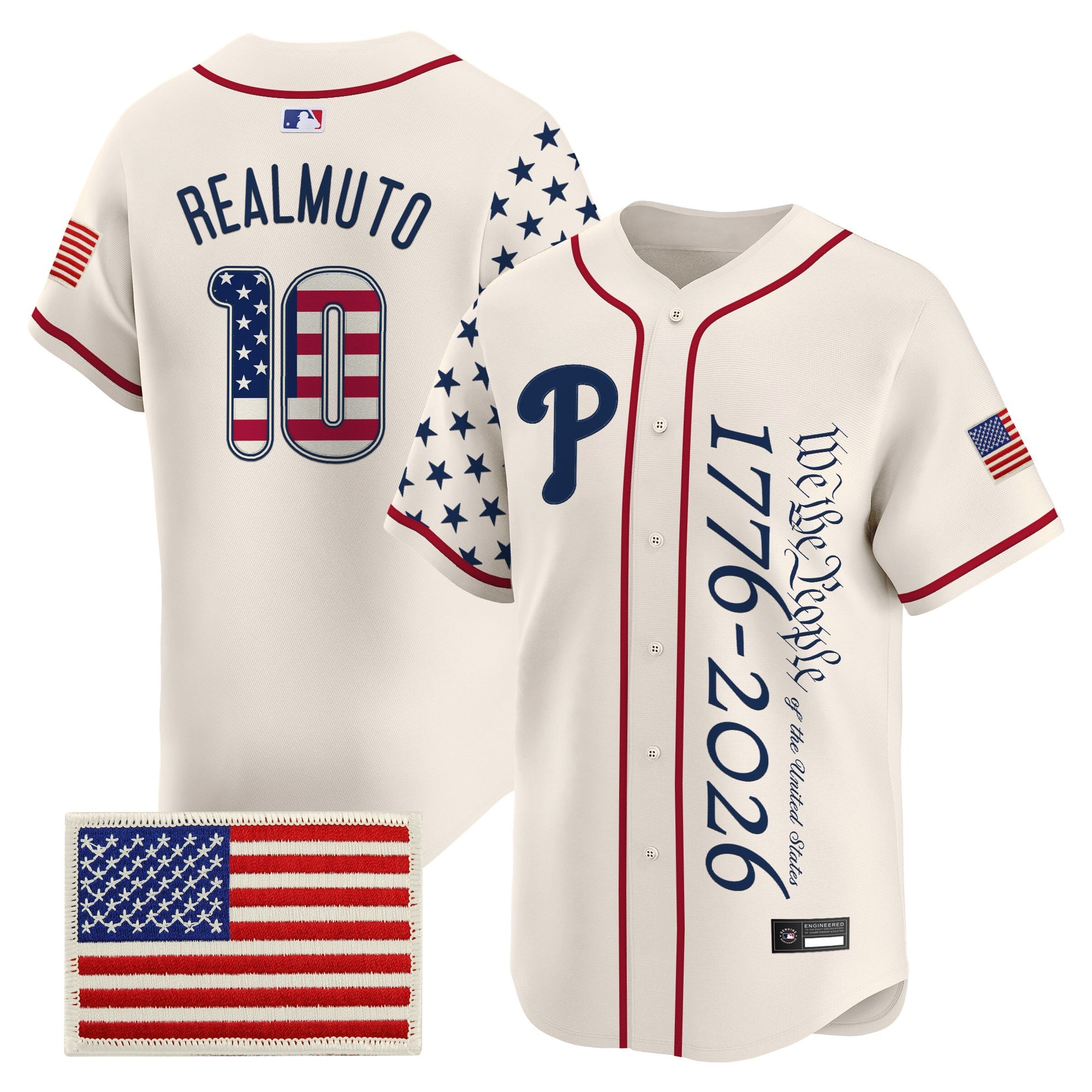 Men's Philadelphia Phillies "America 250 Edition" Vapor Premier Limited Jersey V2 - Stitched