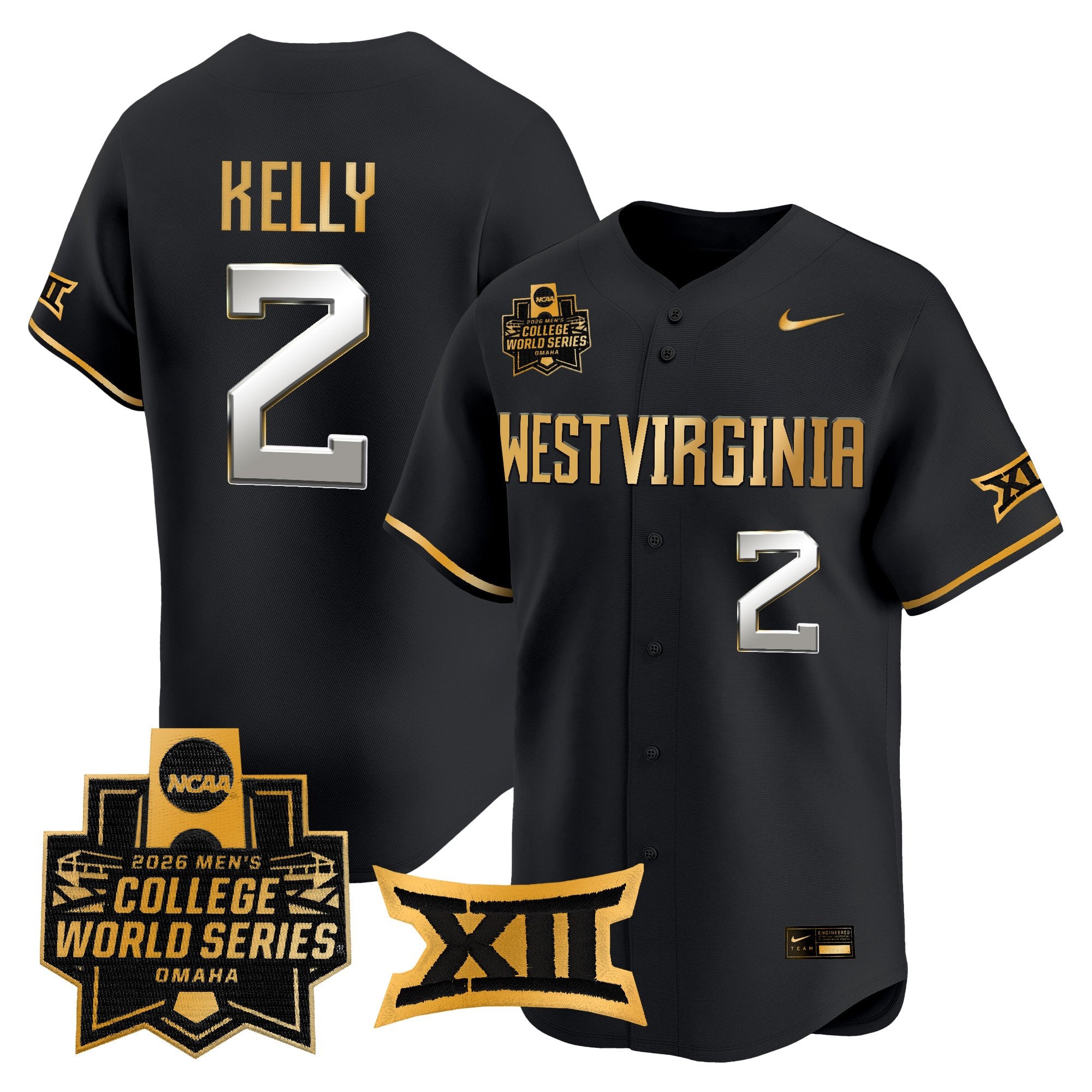 Men's West Virginia Mountaineers 2026 World Series Vapor Premier Limited Jersey V2 - All Stitched