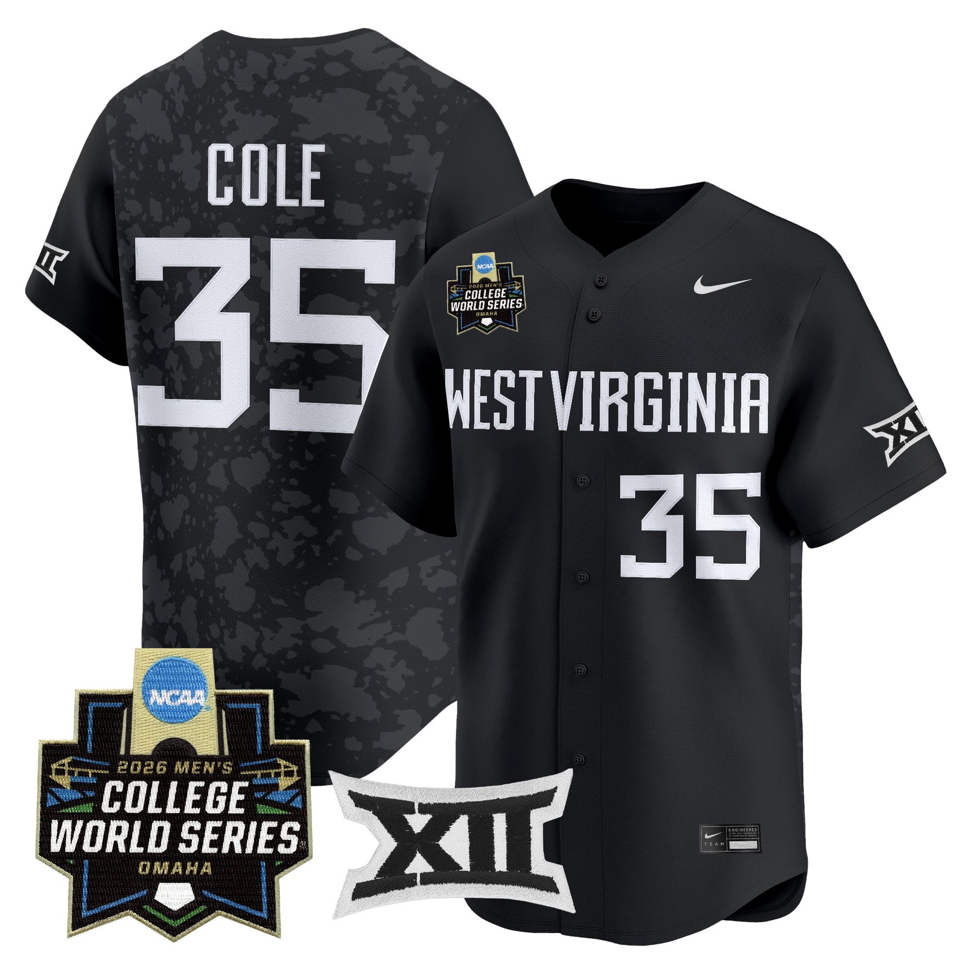 Men's West Virginia Mountaineers 2026 World Series Vapor Premier Limited Jersey V2 - All Stitched