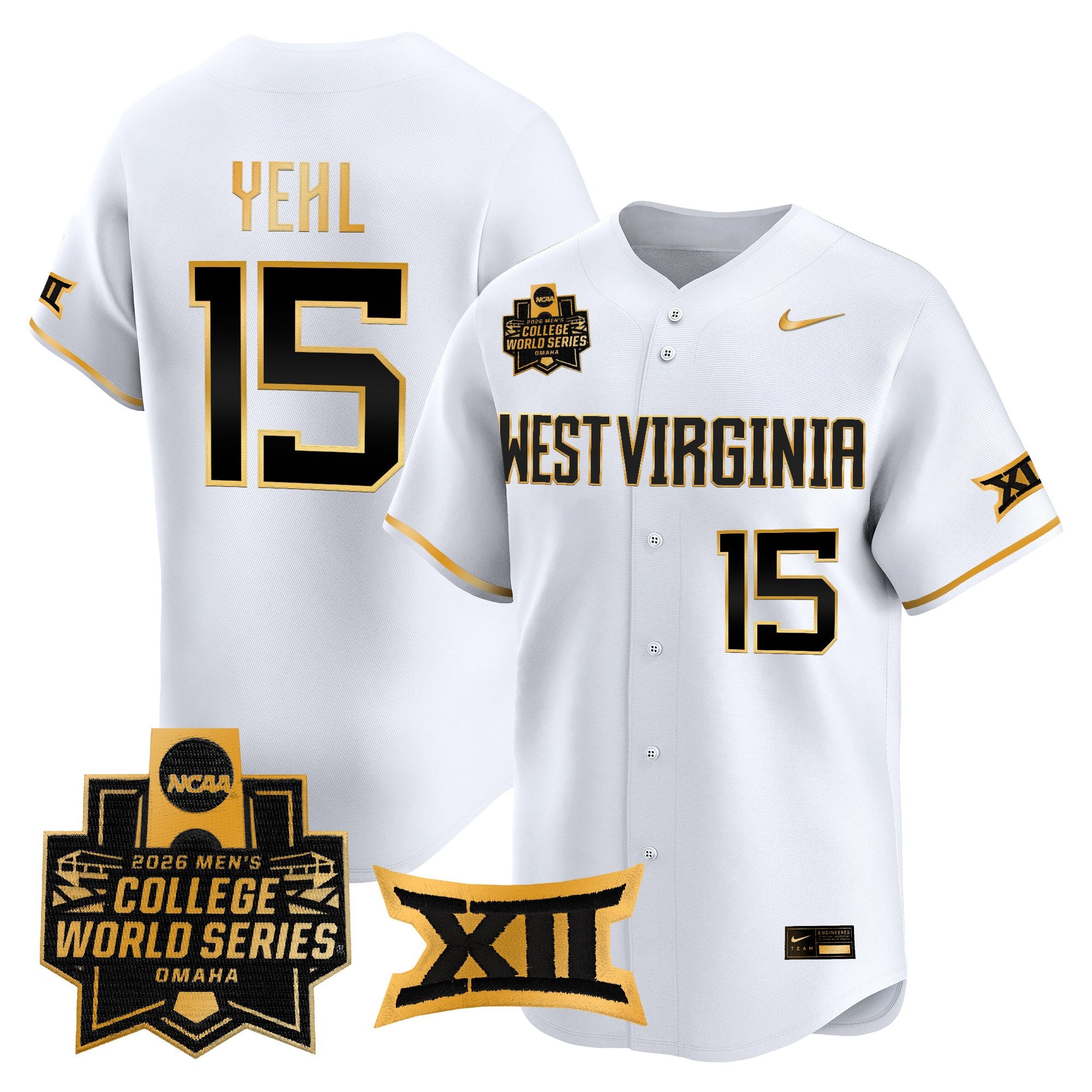 Men's West Virginia Mountaineers 2026 World Series Vapor Premier Limited Jersey V2 - All Stitched