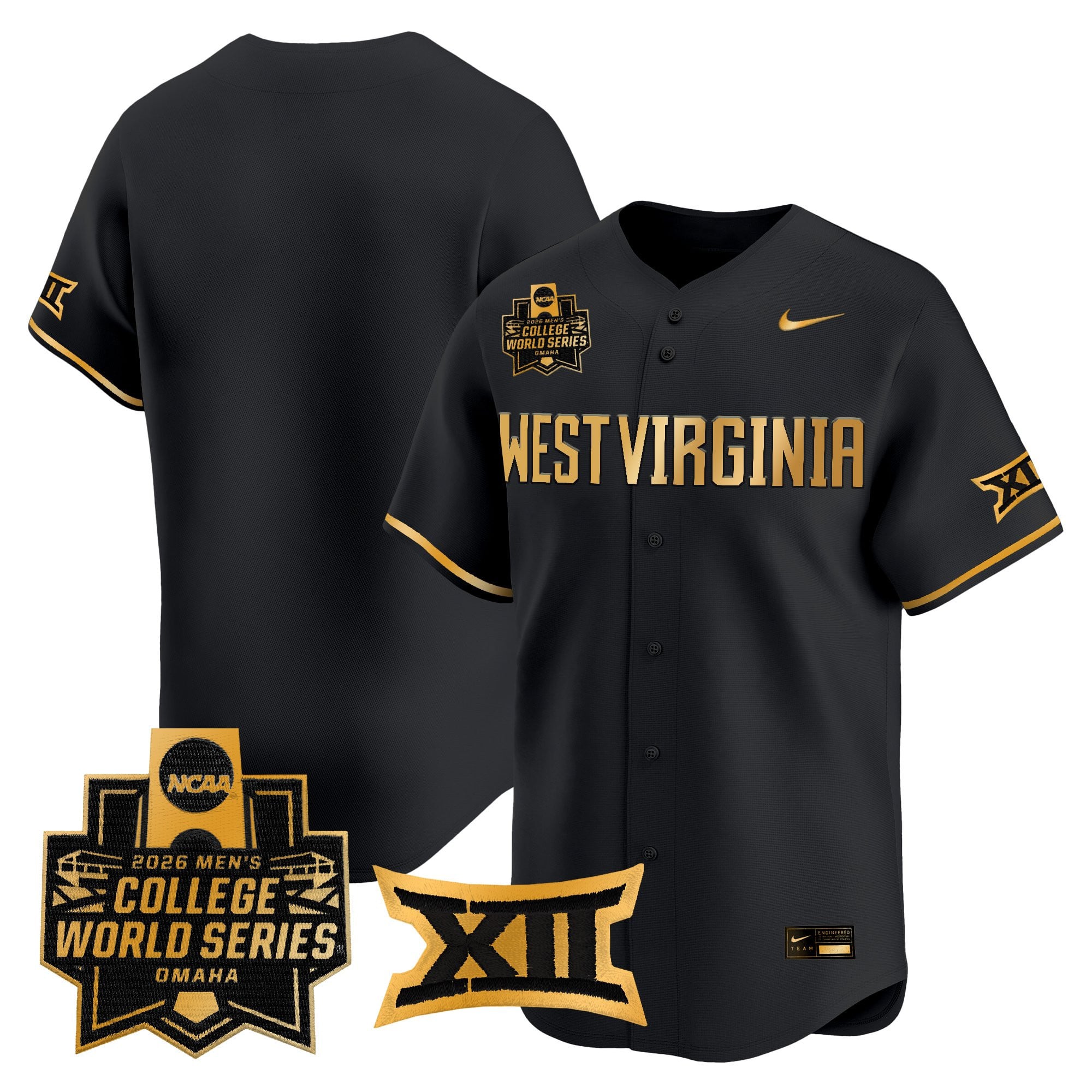 Men's West Virginia Mountaineers 2026 World Series Vapor Premier Limited Jersey V2 - All Stitched