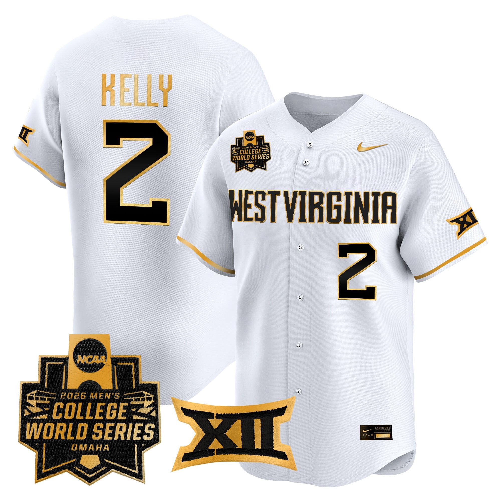 Men's West Virginia Mountaineers 2026 World Series Vapor Premier Limited Jersey V2 - All Stitched