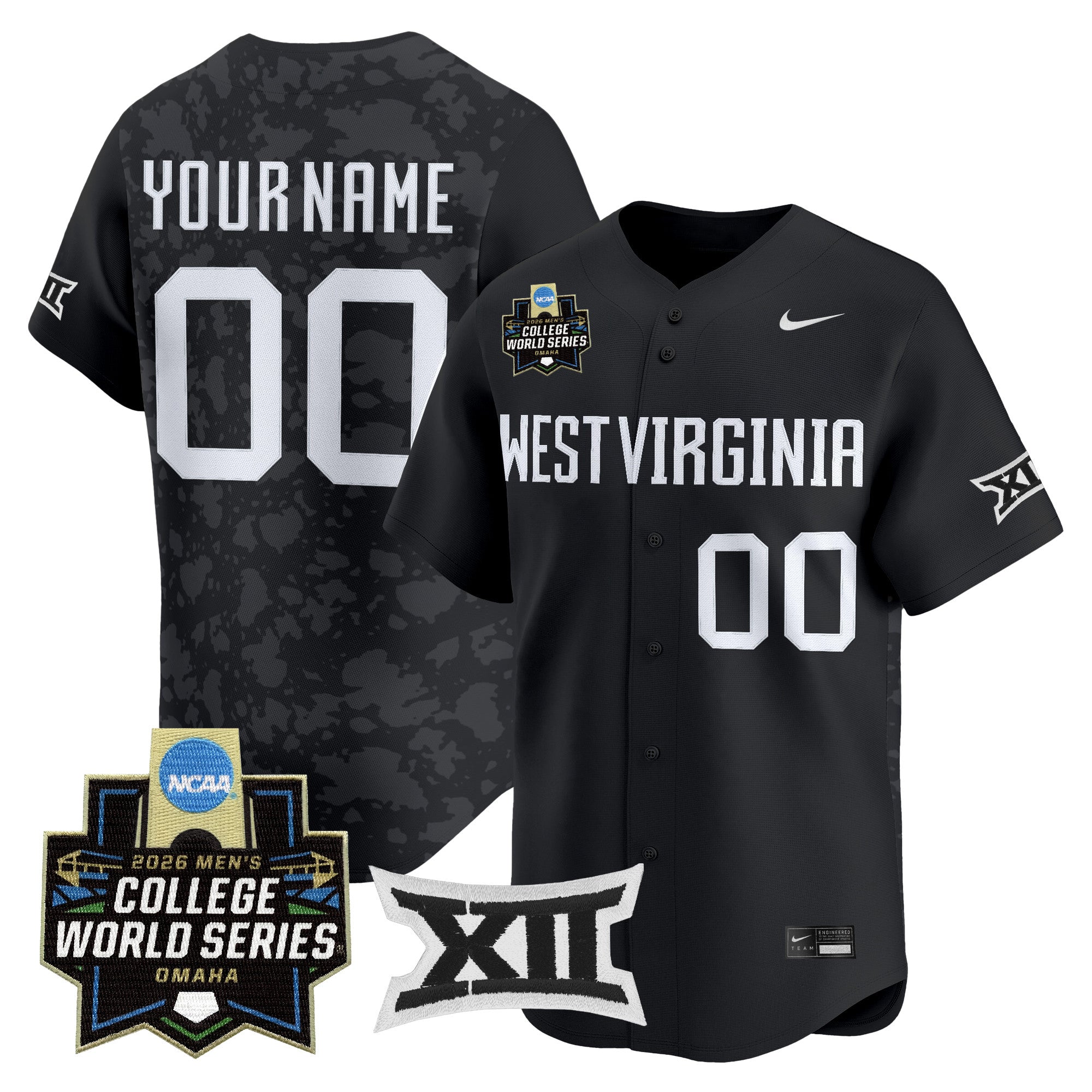 West Virginia Mountaineers 2026 World Series Vapor Premier Limited Custom Jersey V2 - All Stitched