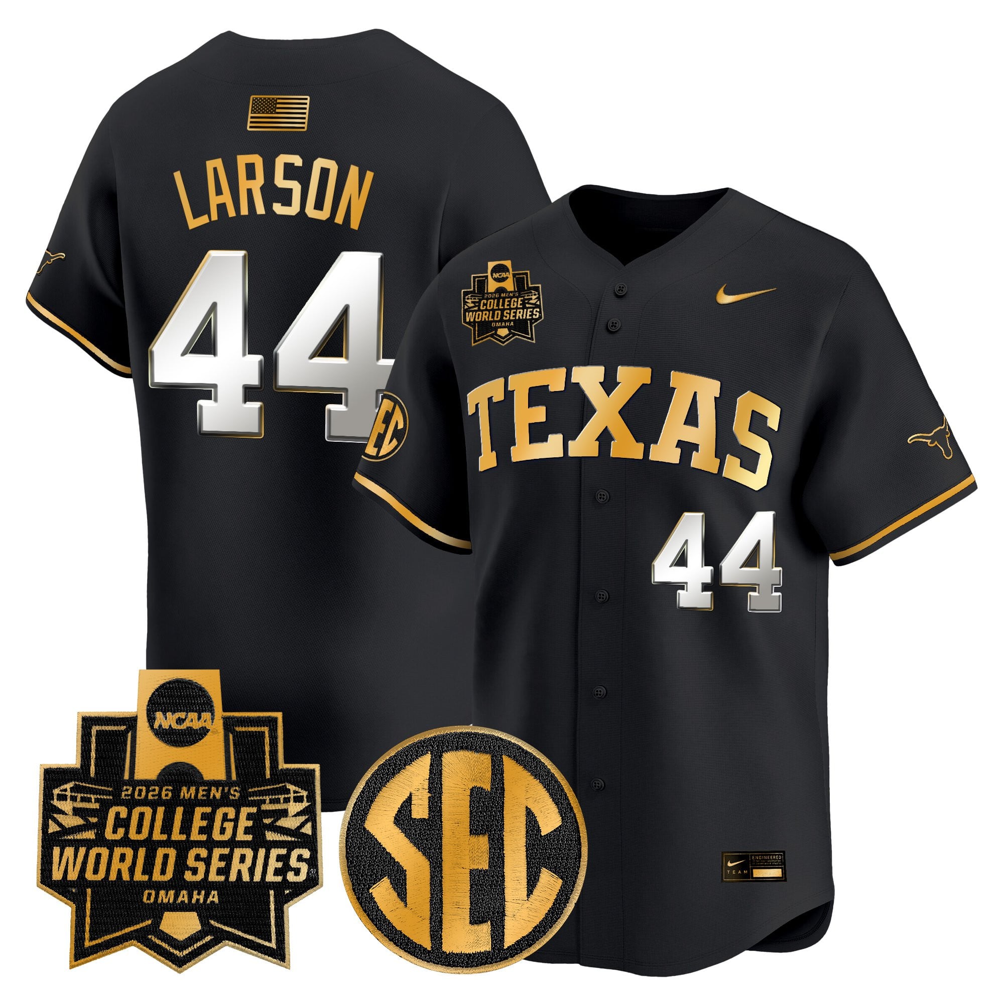 Men's Texas Longhorns 2026 World Series Vapor Premier Limited Jersey V2 - All Stitched