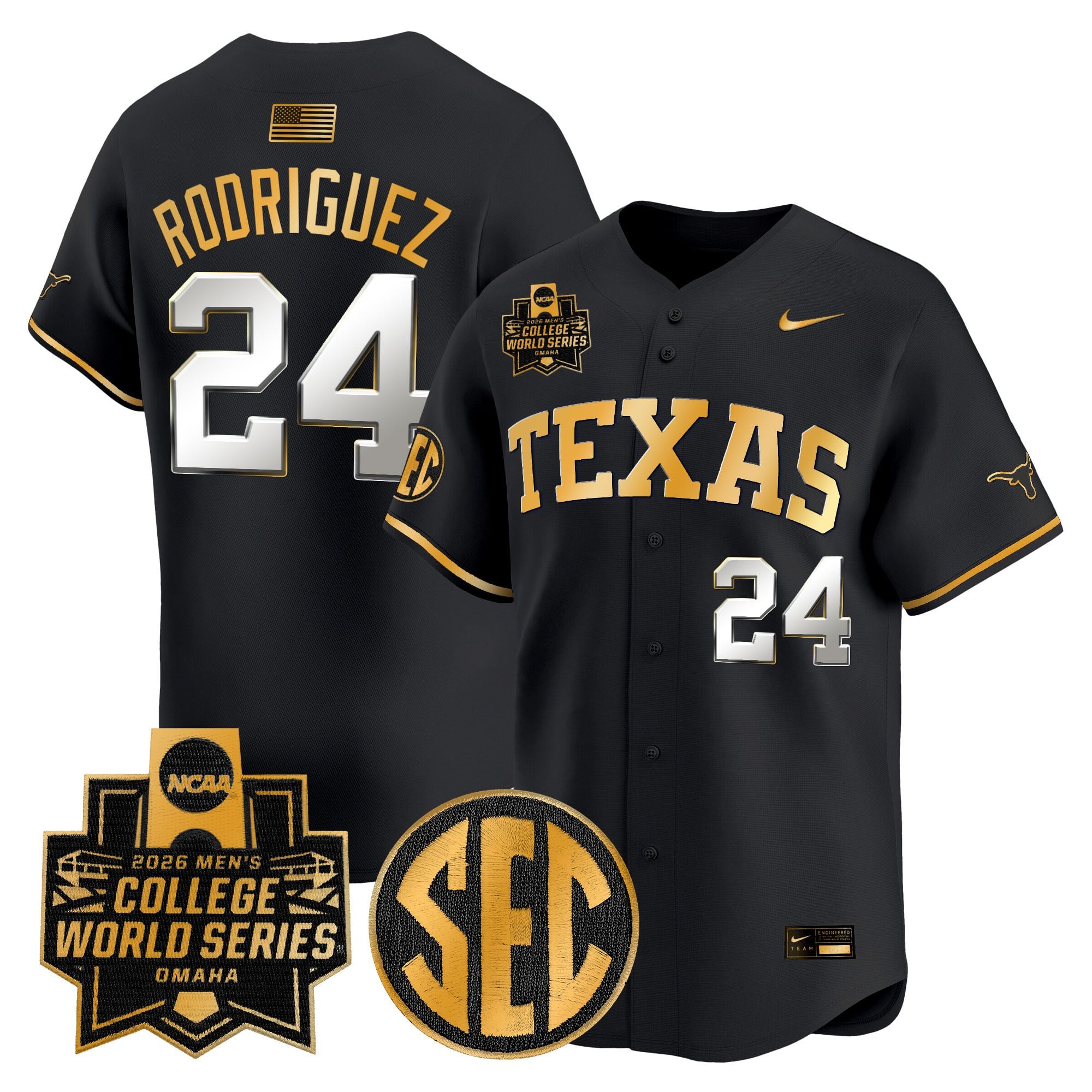 Men's Texas Longhorns 2026 World Series Vapor Premier Limited Jersey V2 - All Stitched
