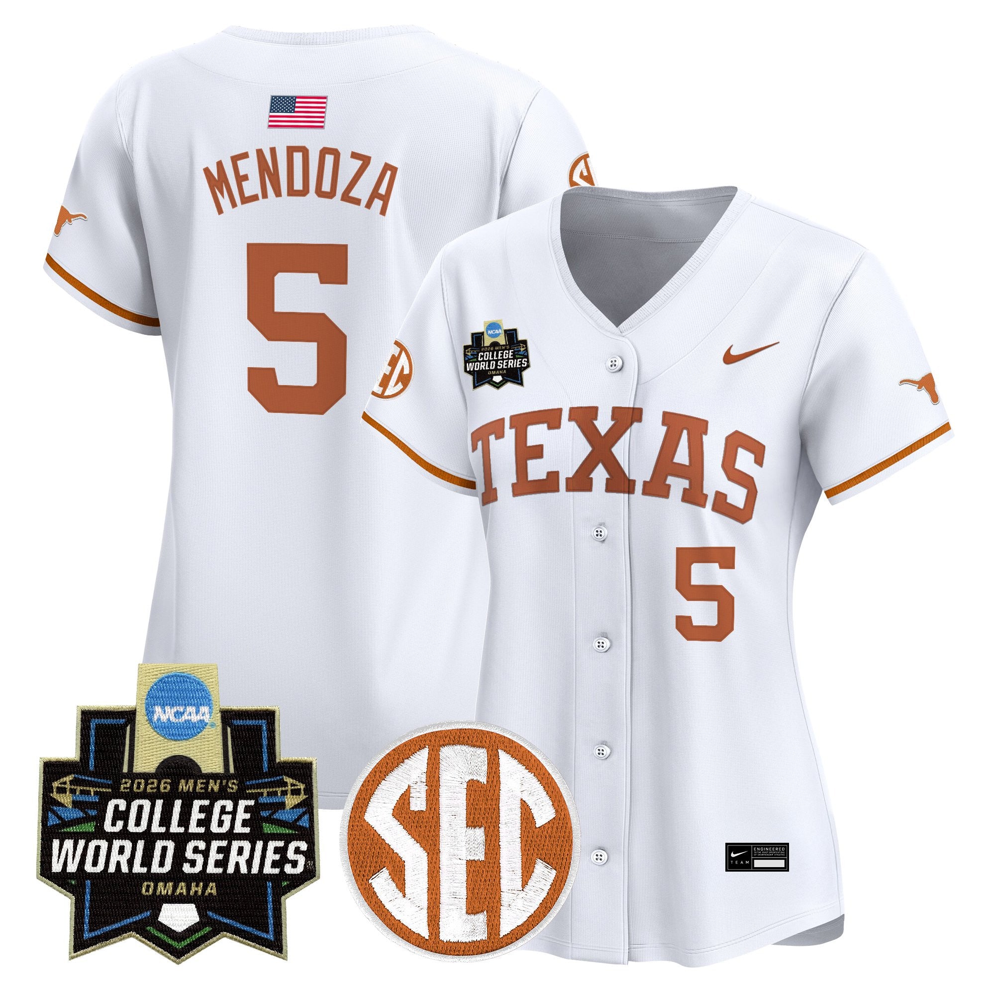 Women's Texas Longhorns 2026 World Series Vapor Premier Limited Jersey - All Stitched