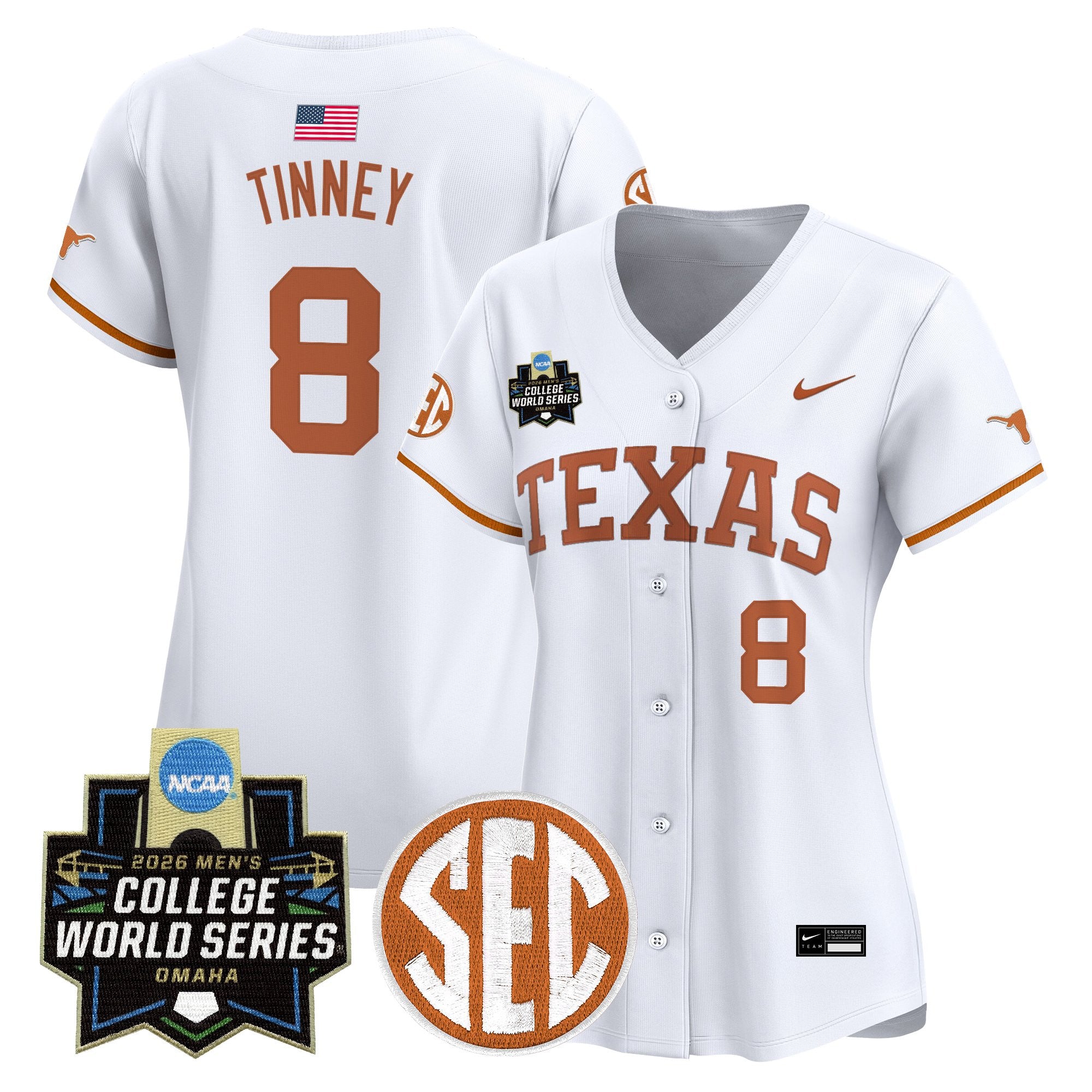 Women's Texas Longhorns 2026 World Series Vapor Premier Limited Jersey - All Stitched