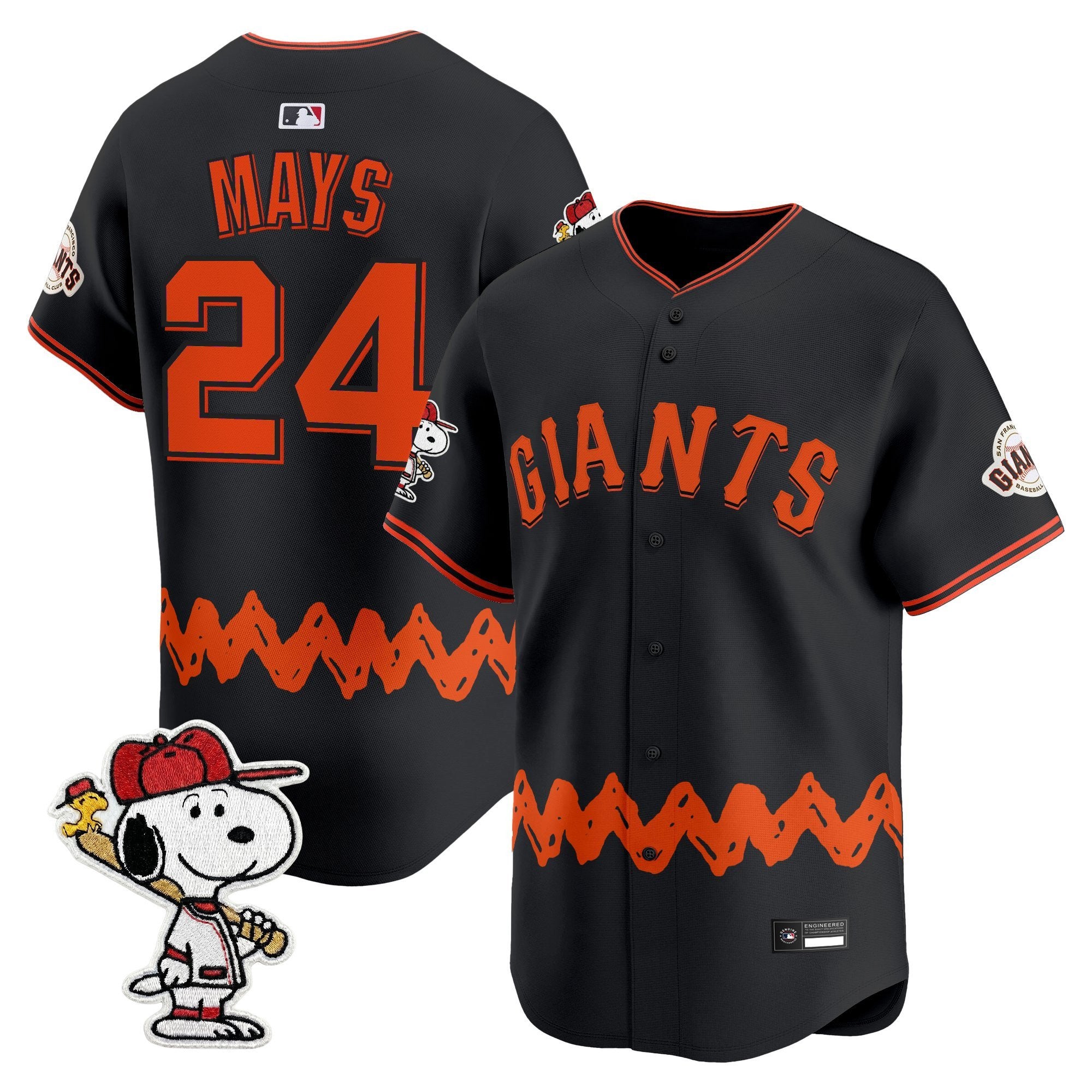Men's San Francisco Giants x Peanuts Vapor Premier Limited Jersey - Stitched