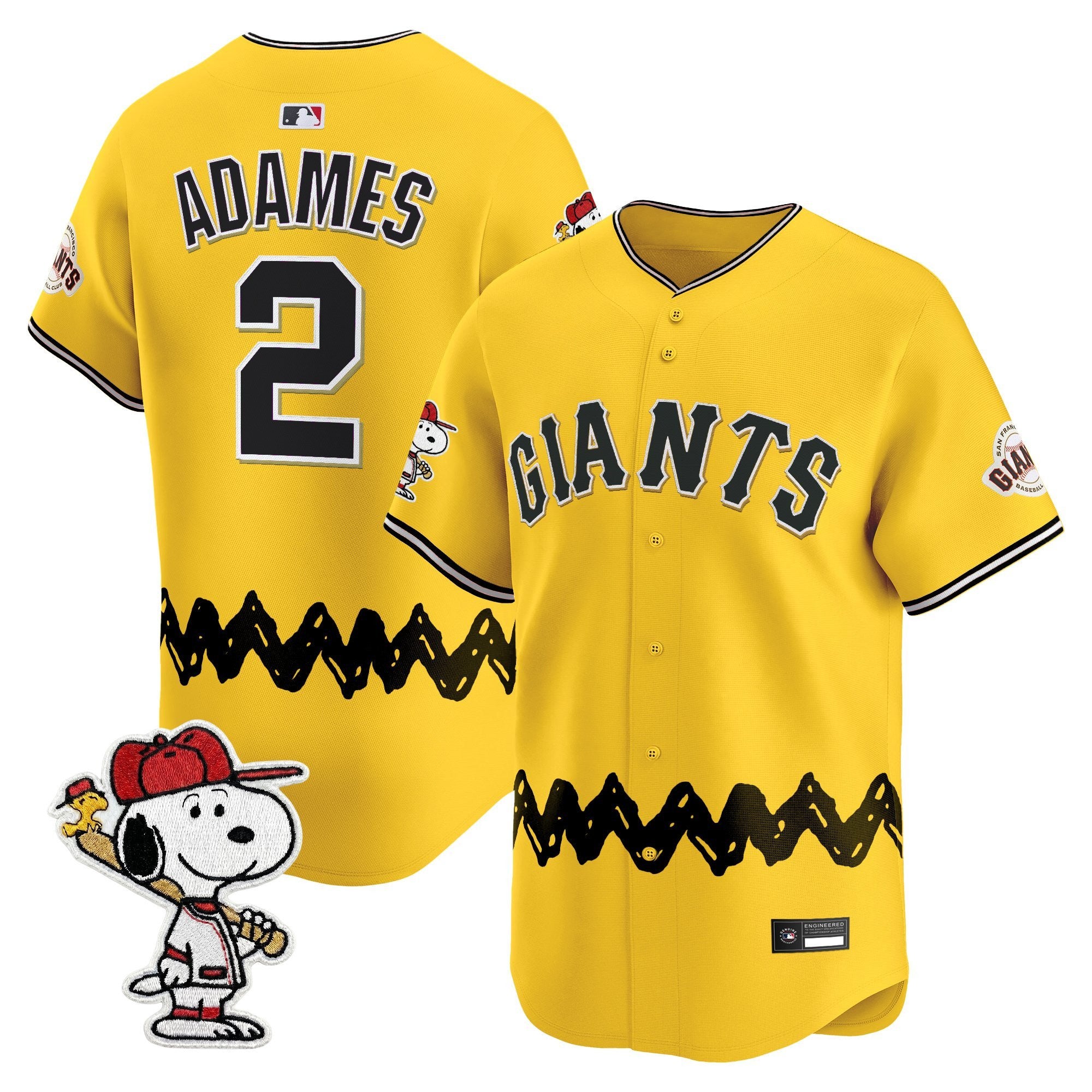 Men's San Francisco Giants x Peanuts Vapor Premier Limited Jersey - Stitched