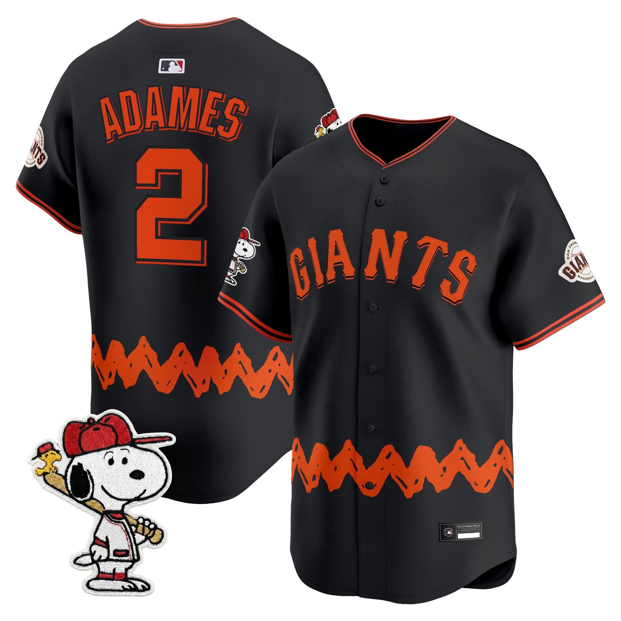 Men's San Francisco Giants x Peanuts Vapor Premier Limited Jersey - Stitched