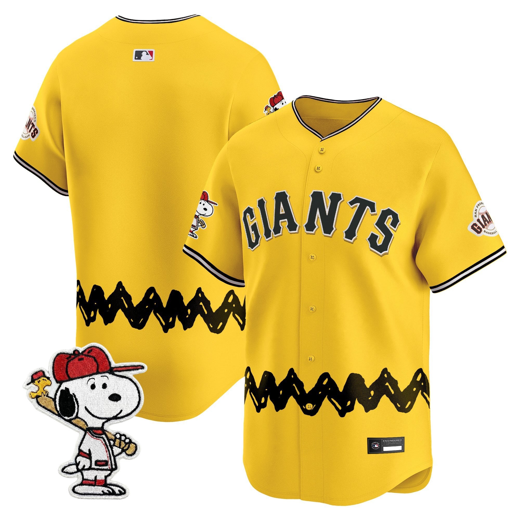 Men's San Francisco Giants x Peanuts Vapor Premier Limited Jersey - Stitched