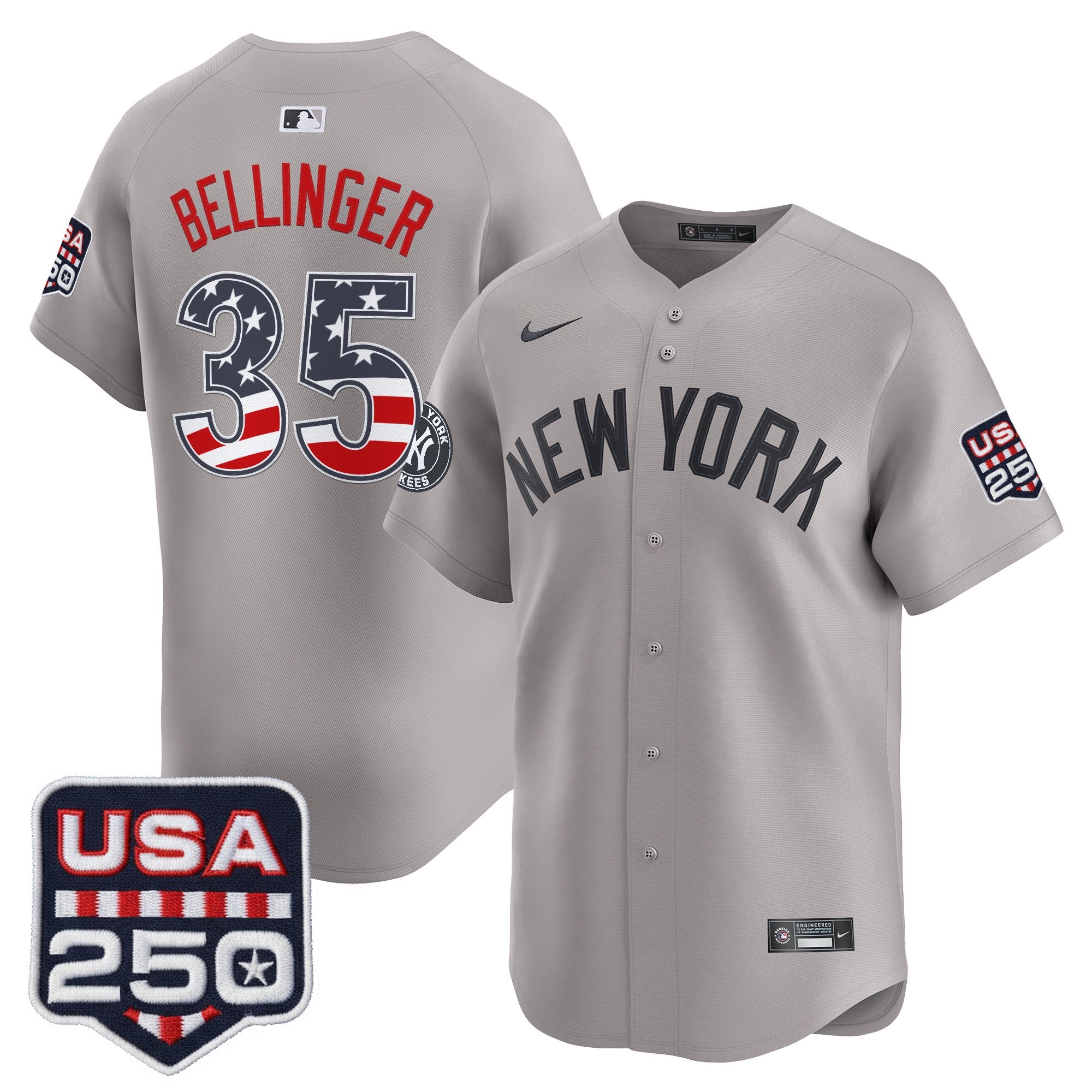 Men's New York Yankees USA 250 Fourth of July Vapor Premier Limited Jersey - All Stitched