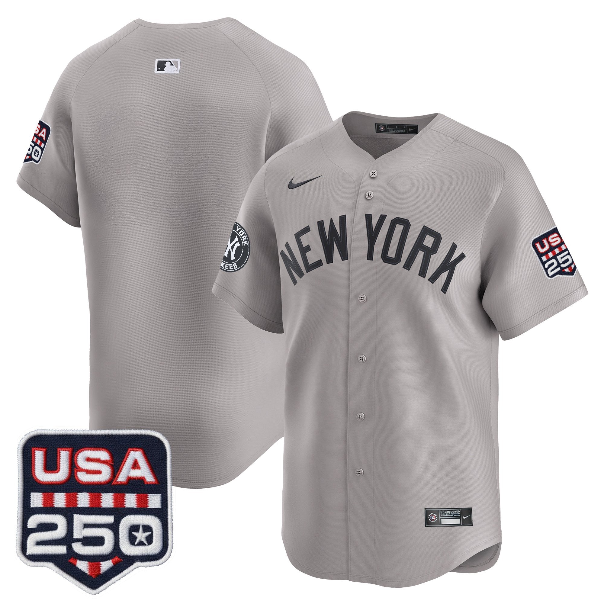 Men's New York Yankees USA 250 Fourth of July Vapor Premier Limited Jersey - All Stitched
