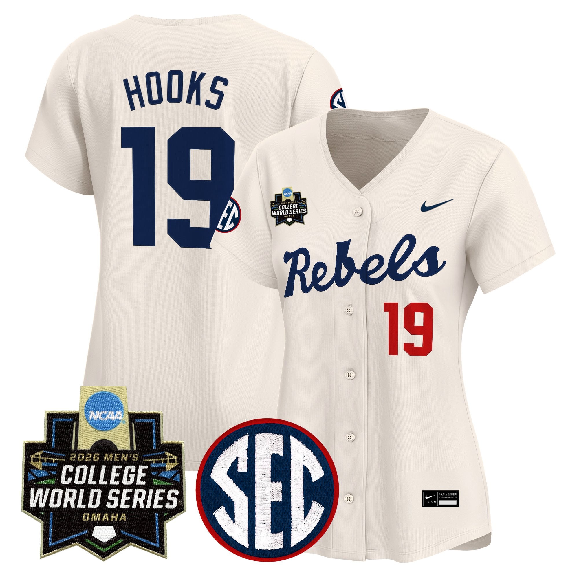 Women's Ole Miss Rebels 2026 World Series Vapor Premier Limited Jersey - All Stitched
