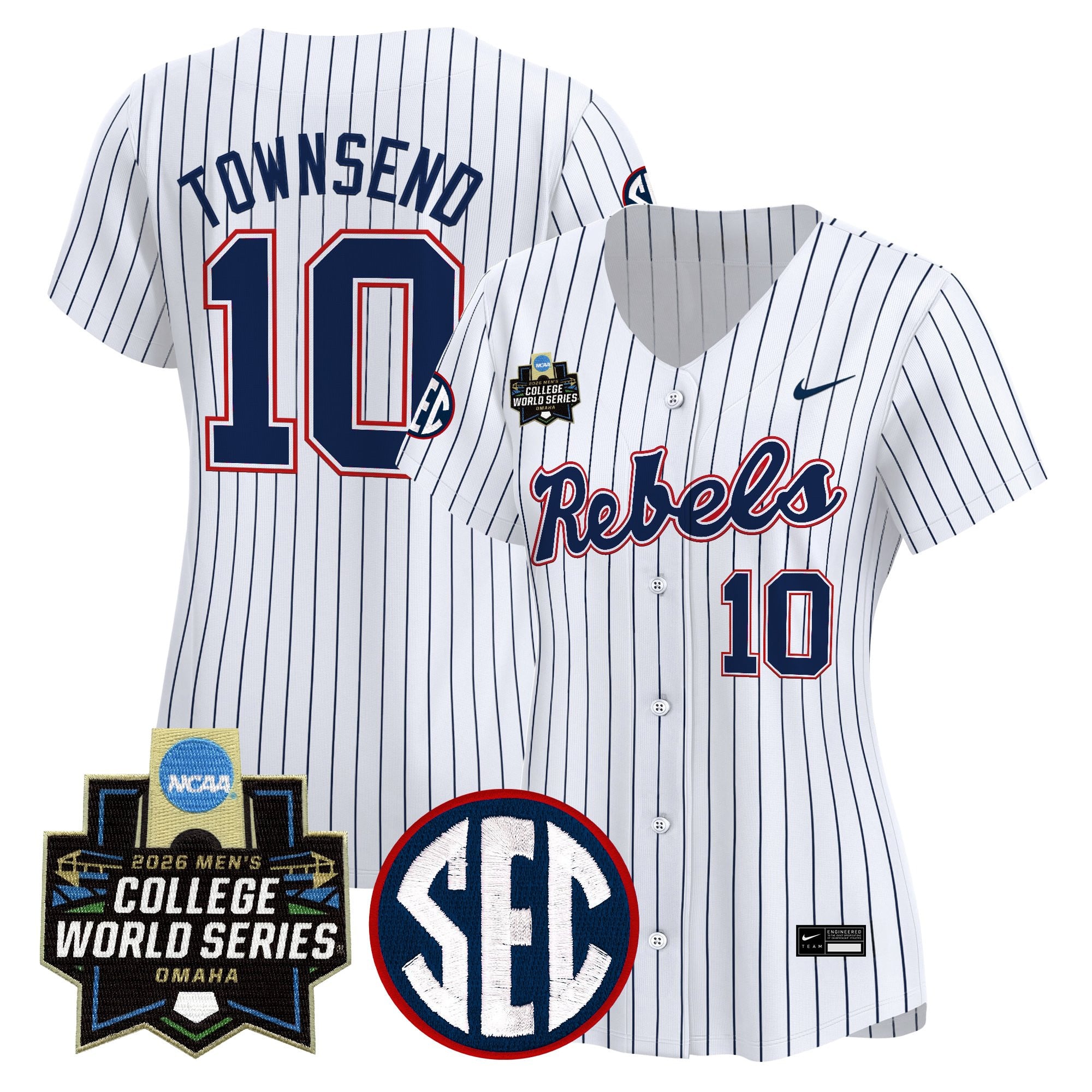 Women's Ole Miss Rebels 2026 World Series Vapor Premier Limited Jersey - All Stitched