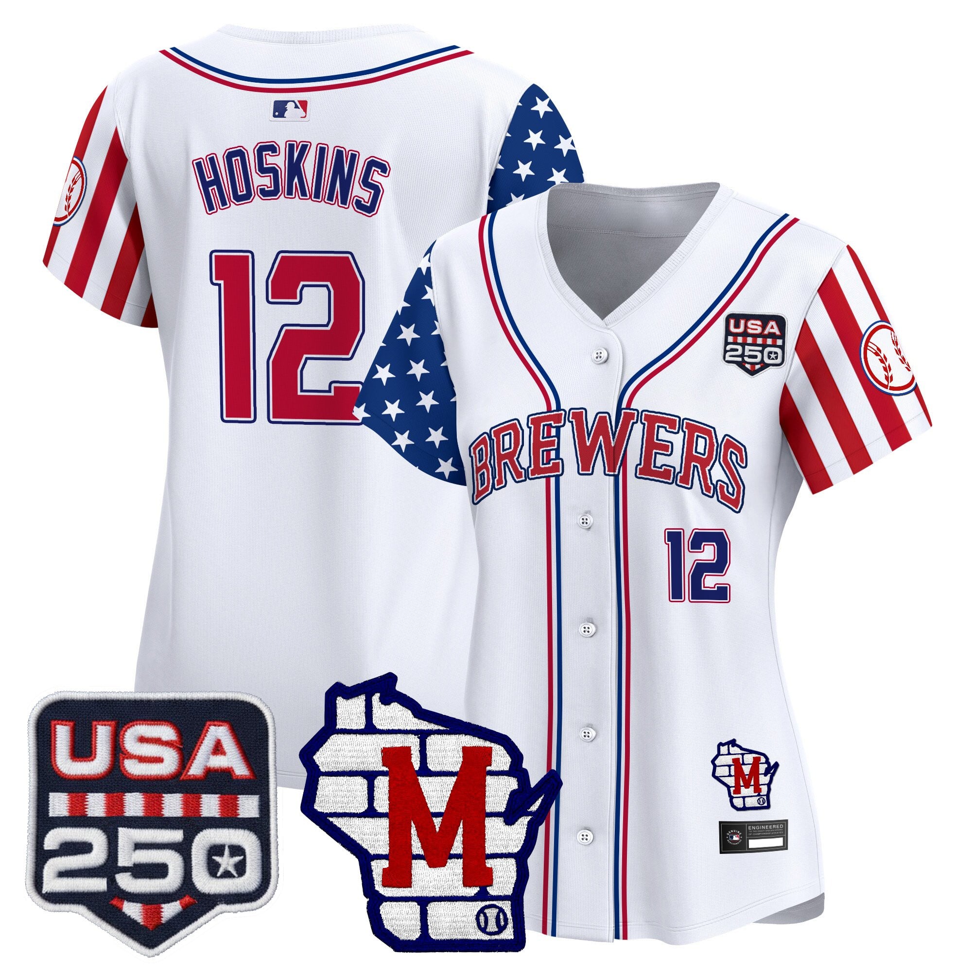 Women's Milwaukee Brewers "America250 Edition" Vapor Premier Limited Jersey - All Stitched