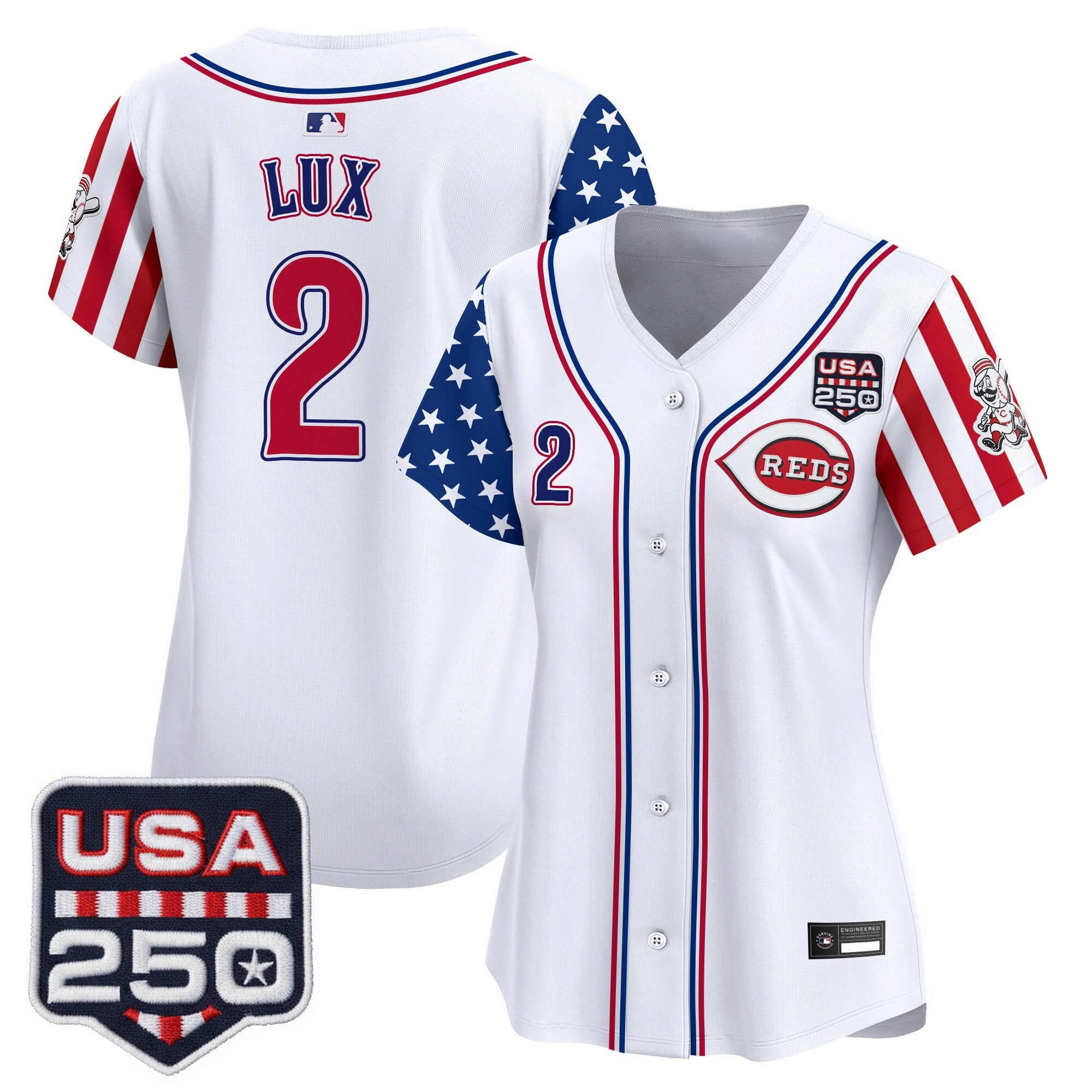 Women's Cincinnati Reds "America250 Edition" Vapor Premier Limited Jersey - All Stitched