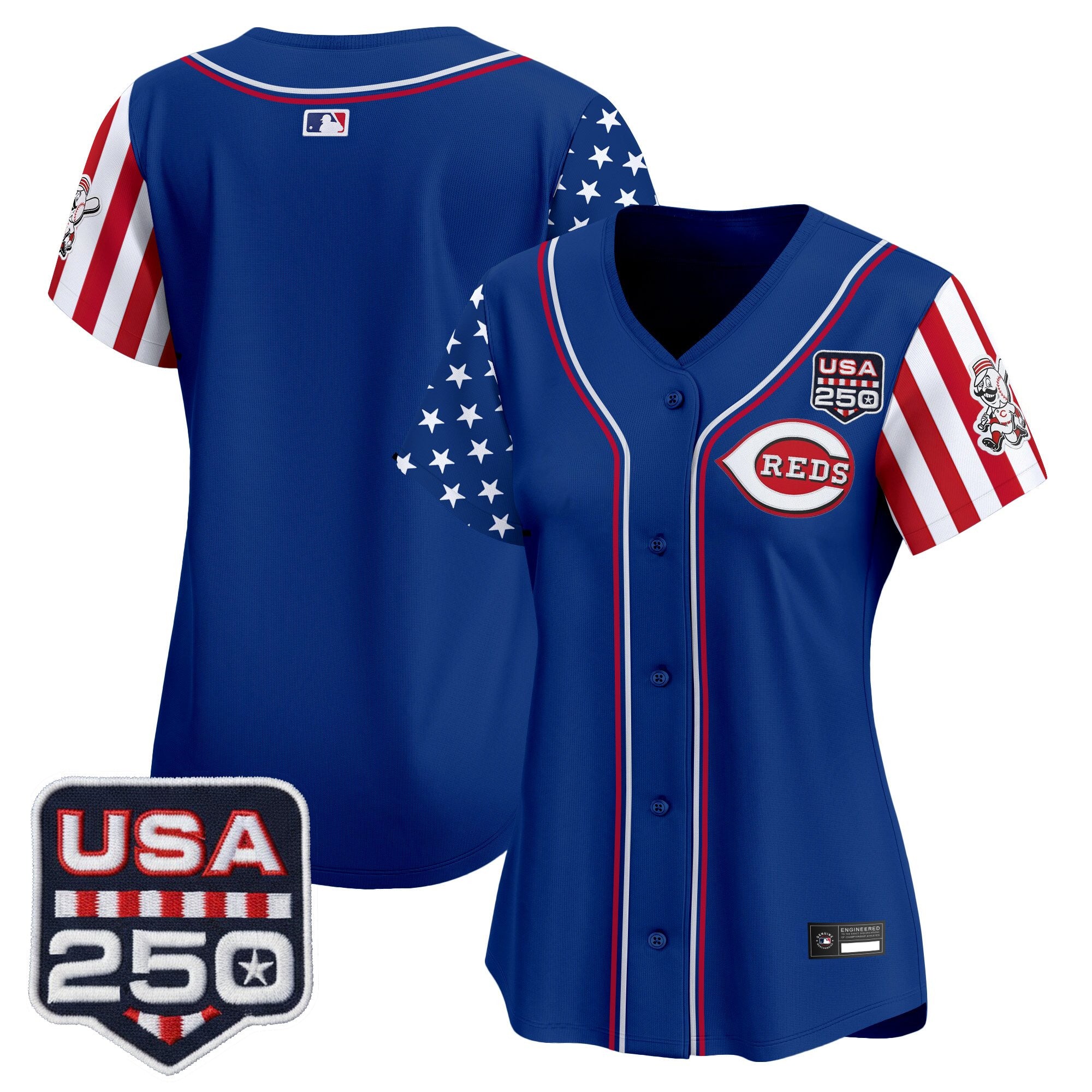 Women's Cincinnati Reds "America250 Edition" Vapor Premier Limited Jersey - All Stitched