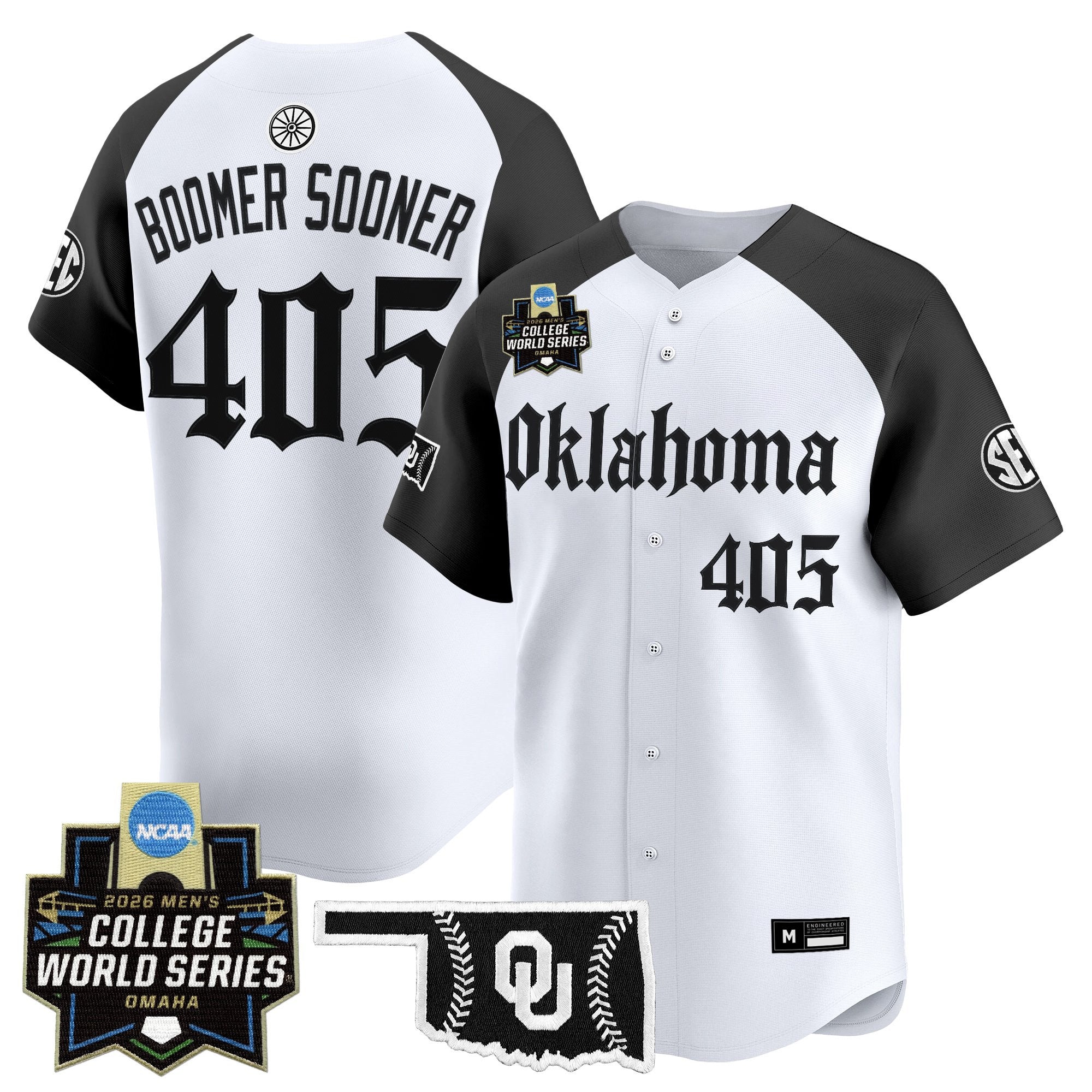 Men's Oklahoma Sooners 2026 World Series Vapor Premier Limited Jersey - Gothic Edition - All Stitched
