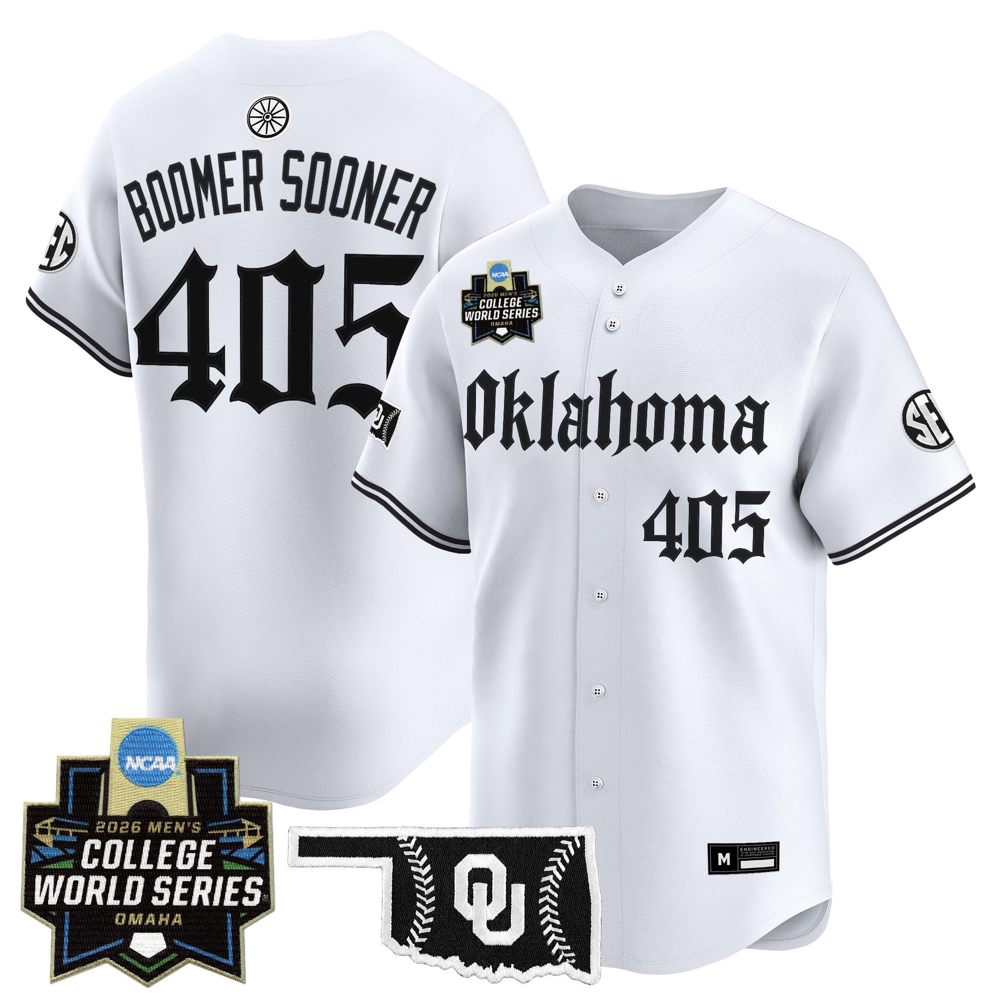 Men's Oklahoma Sooners 2026 World Series Vapor Premier Limited Jersey - Gothic Edition - All Stitched