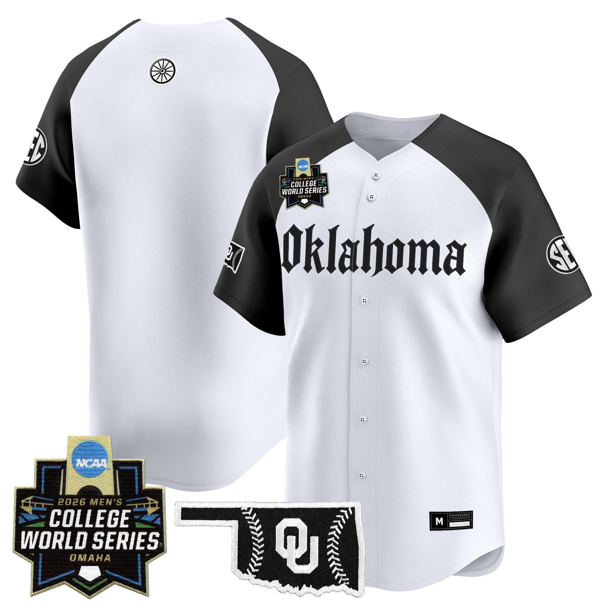 Men's Oklahoma Sooners 2026 World Series Vapor Premier Limited Jersey - Gothic Edition - All Stitched