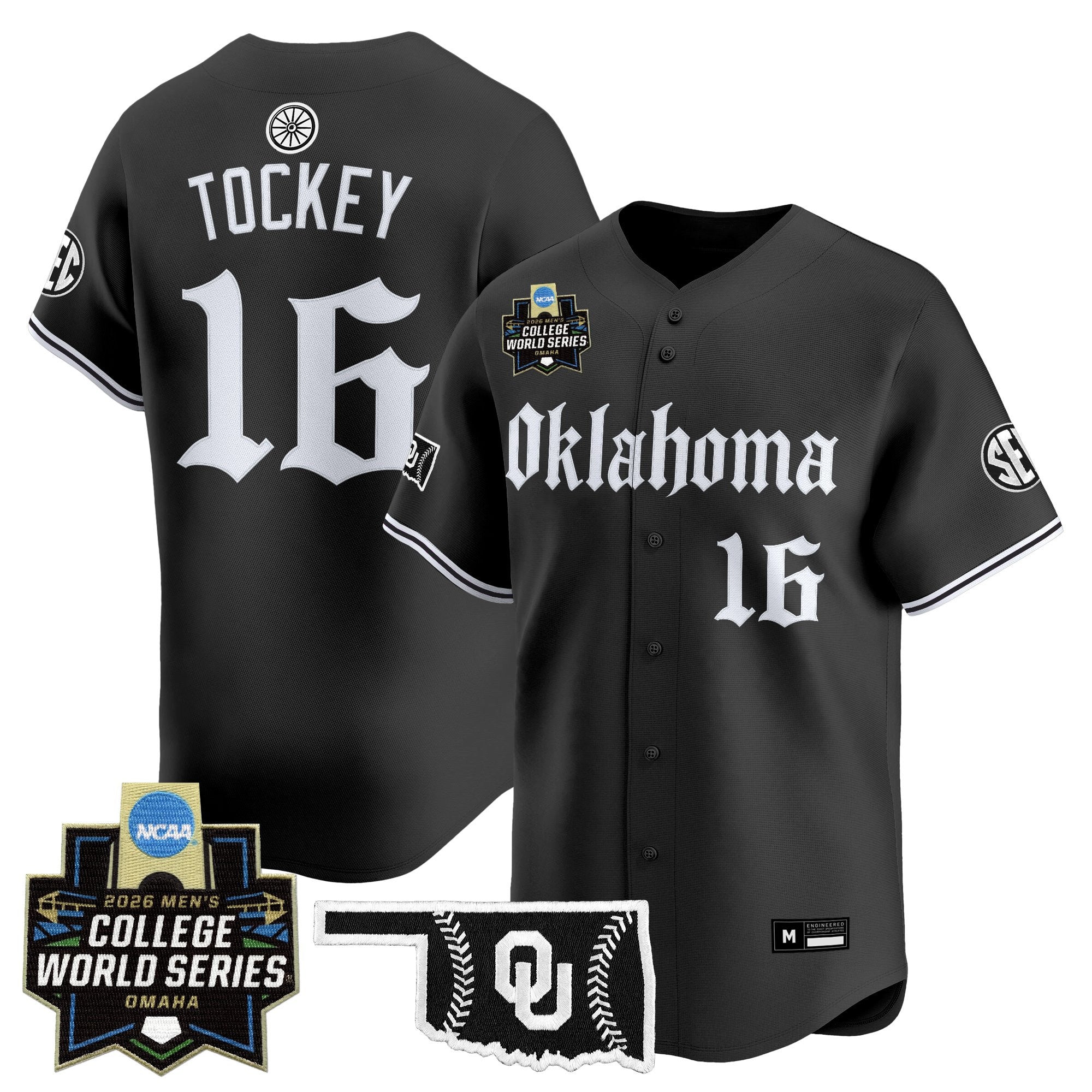 Men's Oklahoma Sooners 2026 World Series Vapor Premier Limited Jersey - Gothic Edition - All Stitched