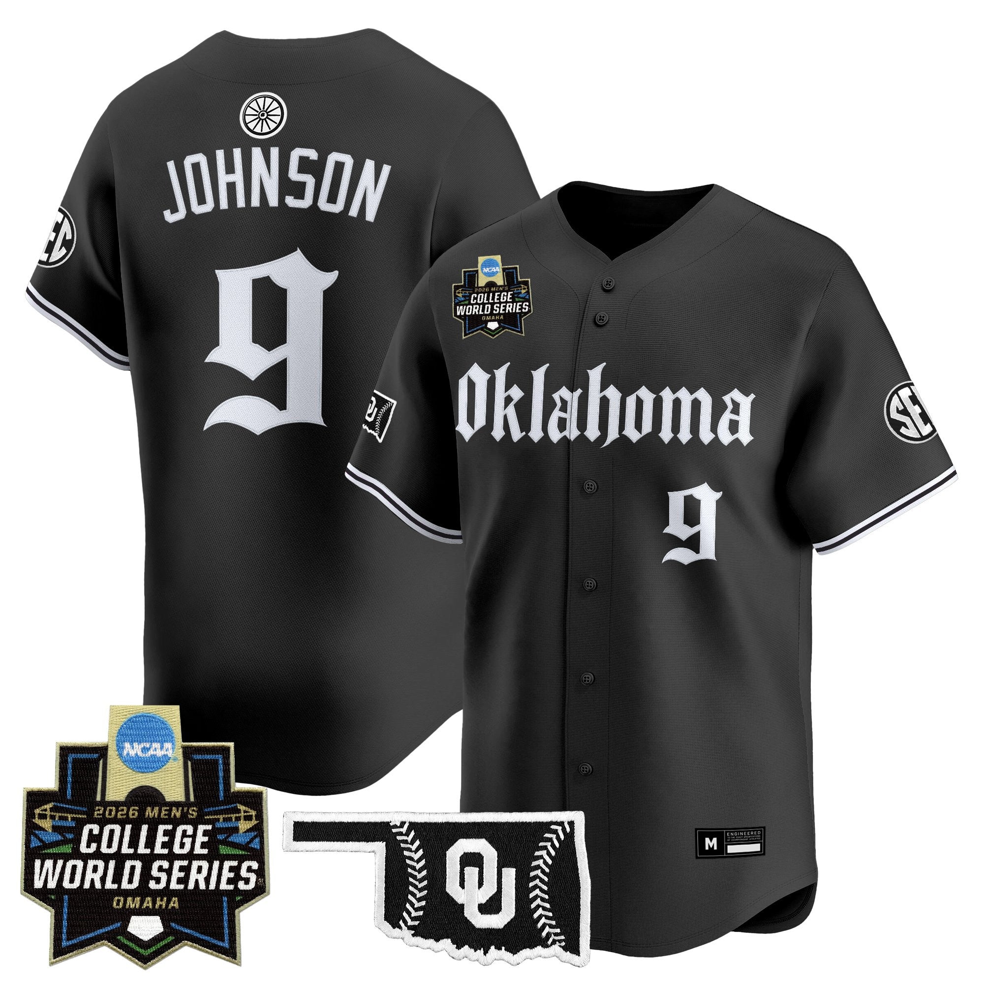 Men's Oklahoma Sooners 2026 World Series Vapor Premier Limited Jersey - Gothic Edition - All Stitched