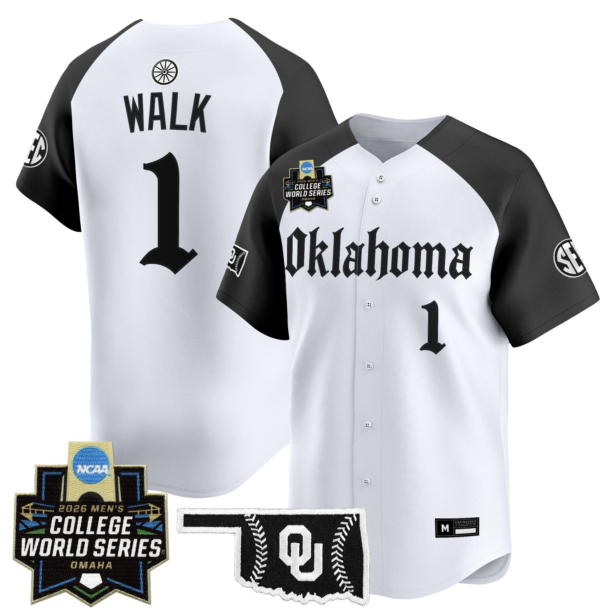 Men's Oklahoma Sooners 2026 World Series Vapor Premier Limited Jersey - Gothic Edition - All Stitched