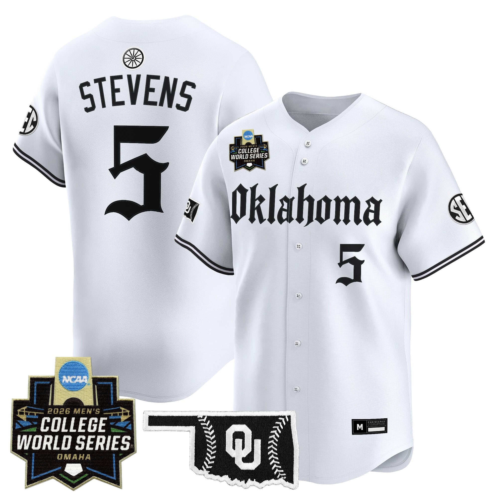 Men's Oklahoma Sooners 2026 World Series Vapor Premier Limited Jersey - Gothic Edition - All Stitched